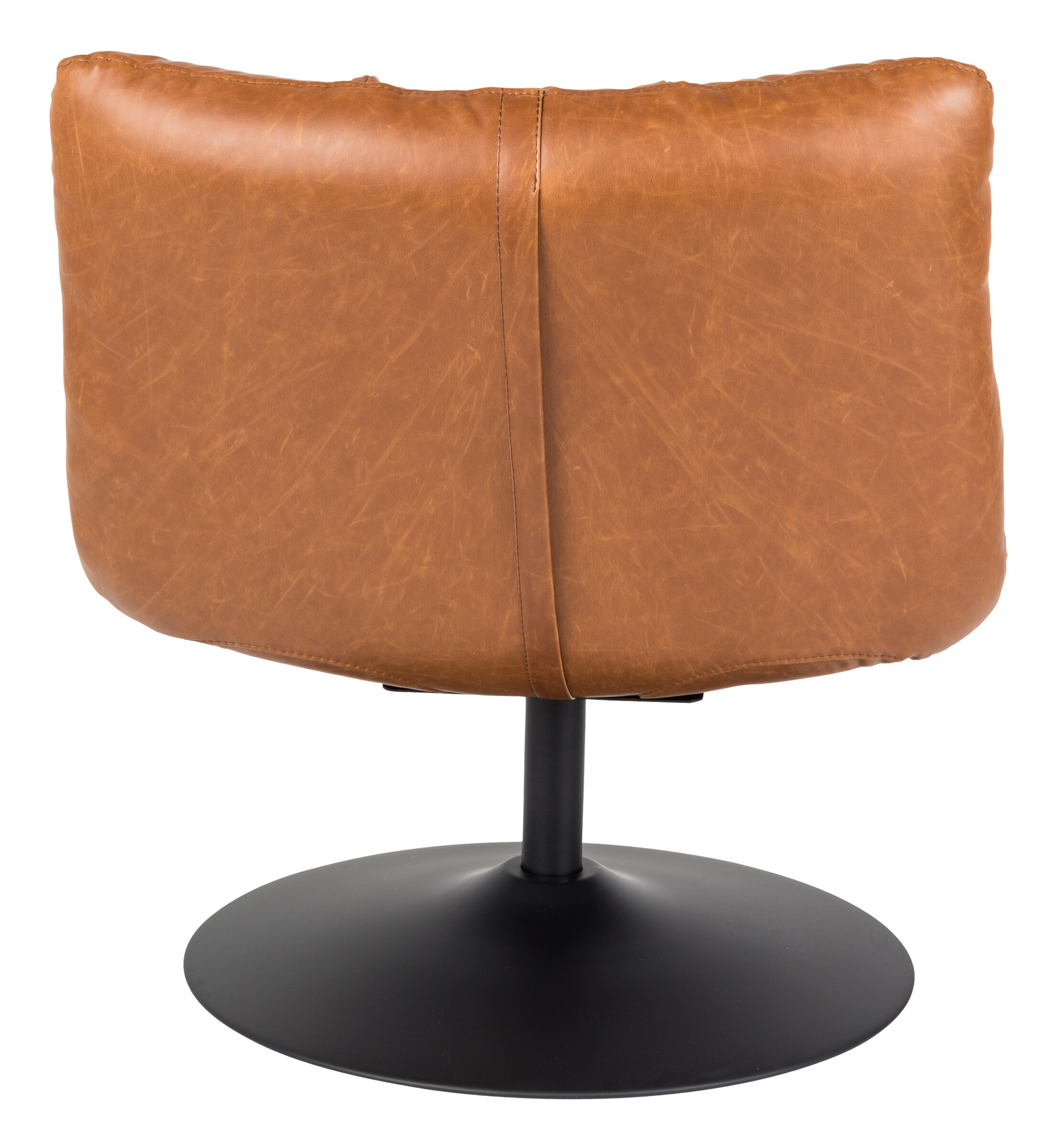 Dutchbone Fauteuil 'Bar' PU, kleur Vintage Bruin