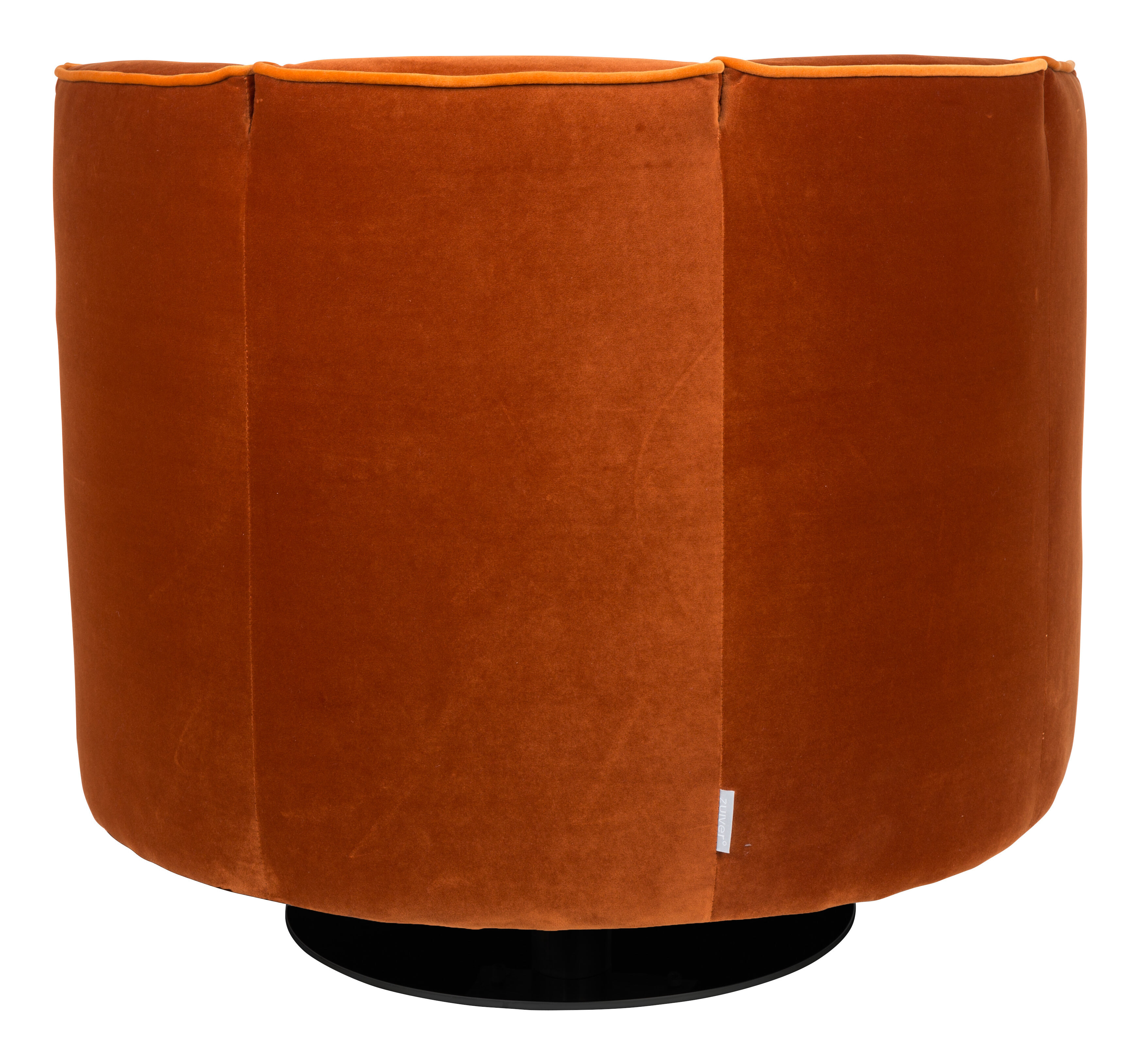 Dutchbone Draaibare Fauteuil 'Flower', kleur Oranje