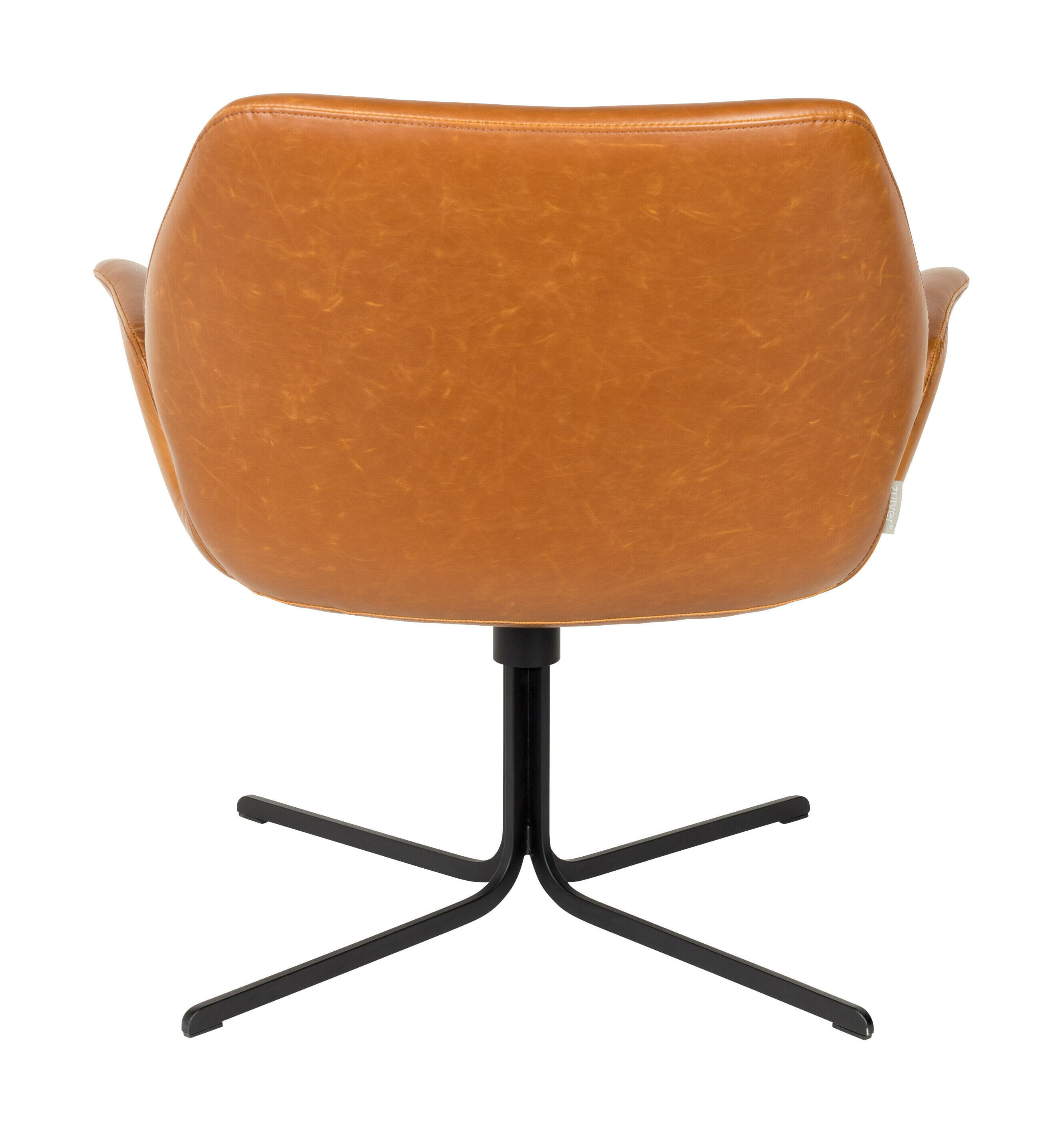 Zuiver Draaibare Fauteuil 'Nikki' Vintage PU leder