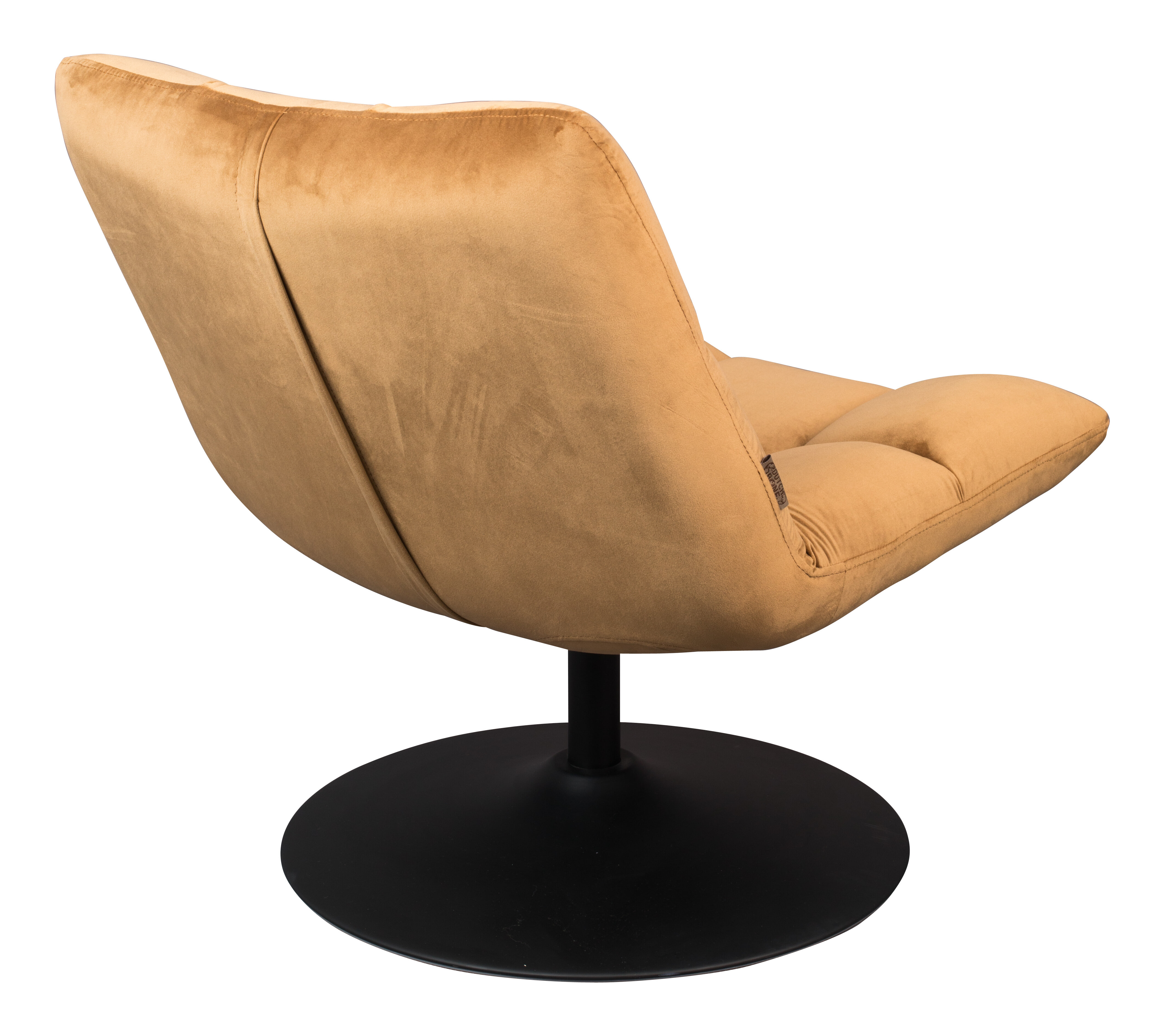 Dutchbone Fauteuil 'Bar' Velvet, kleur Goud
