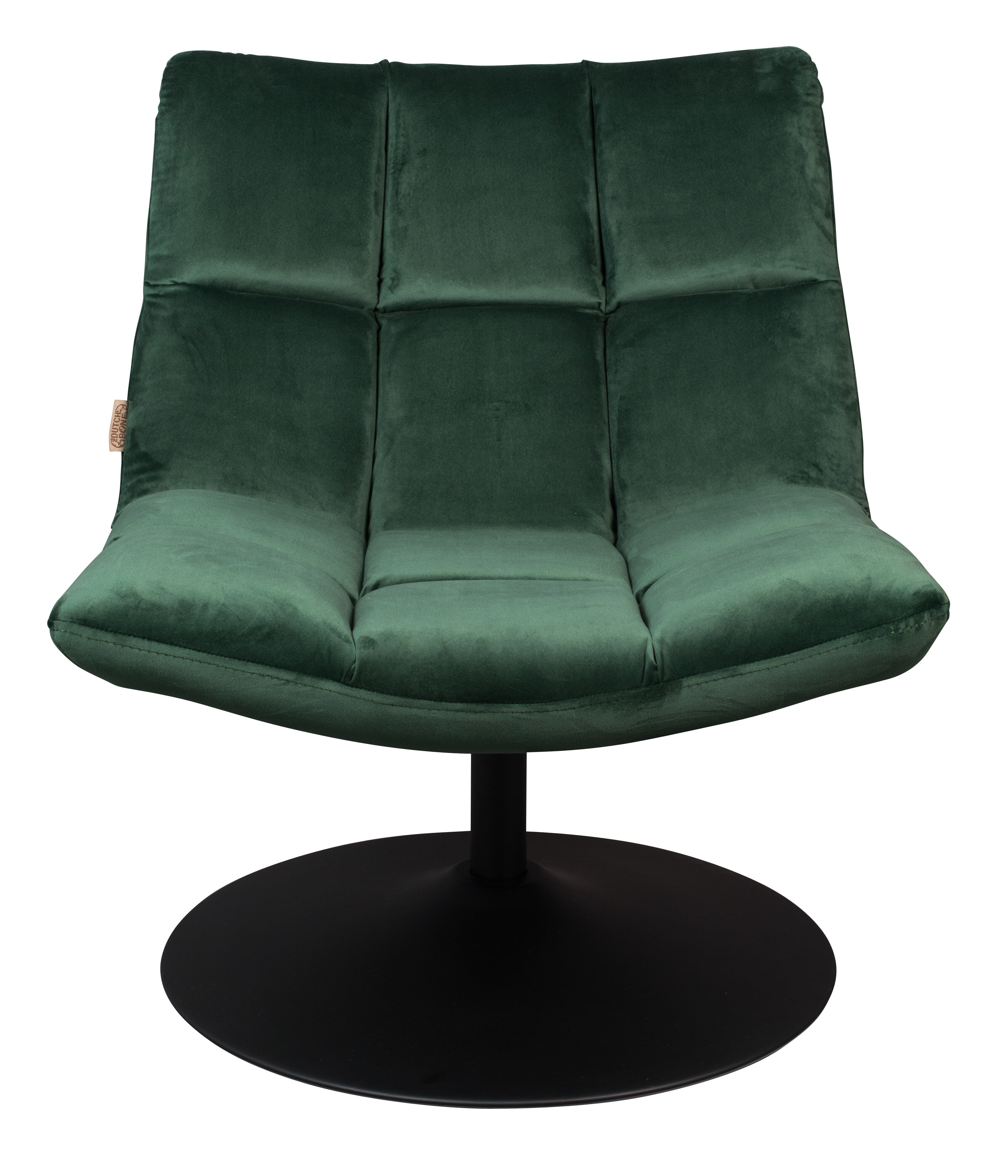 Dutchbone Fauteuil 'Bar' Velvet, kleur Donkergroen