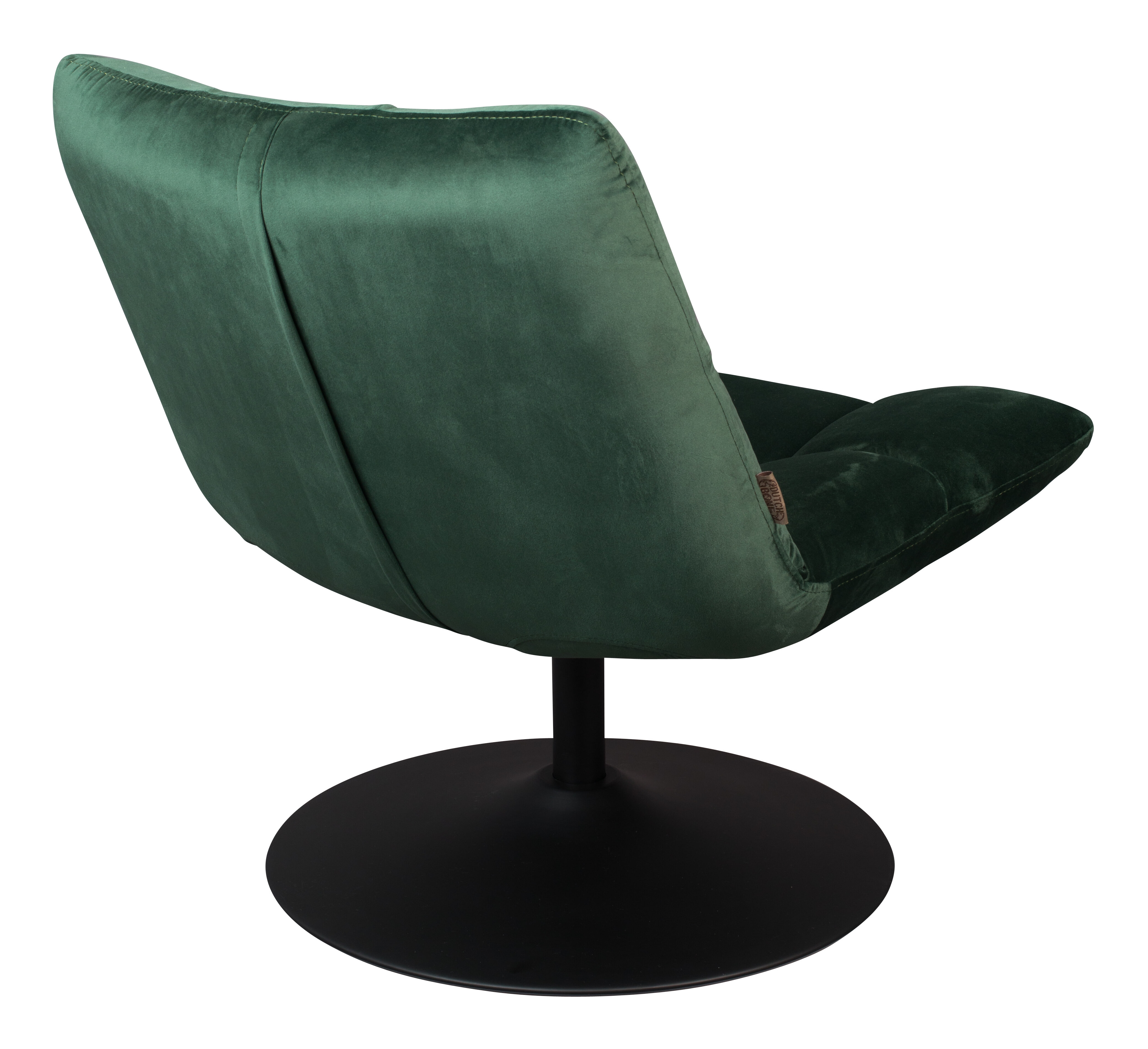 Dutchbone Fauteuil 'Bar' Velvet, kleur Donkergroen
