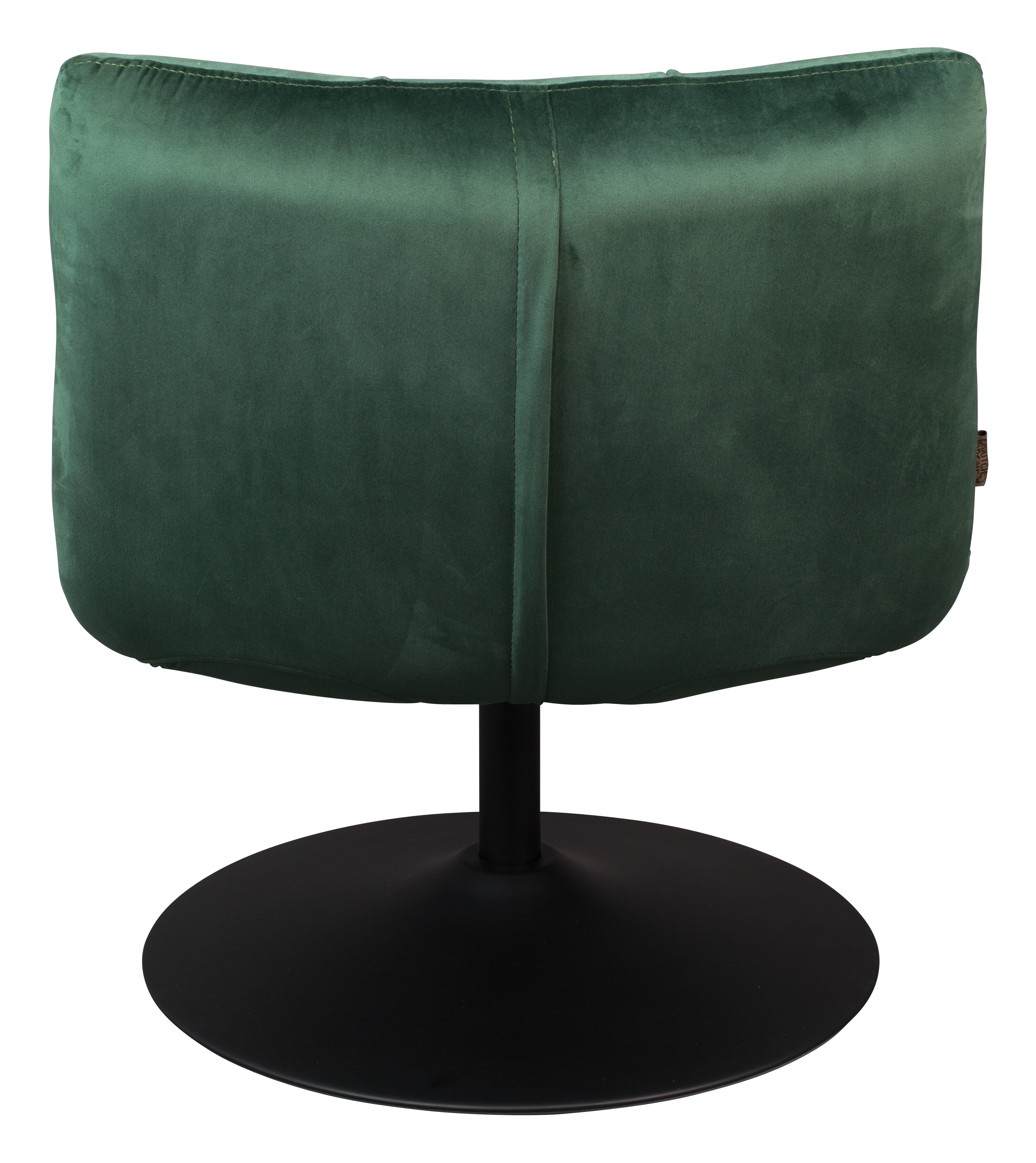 Dutchbone Fauteuil 'Bar' Velvet, kleur Donkergroen