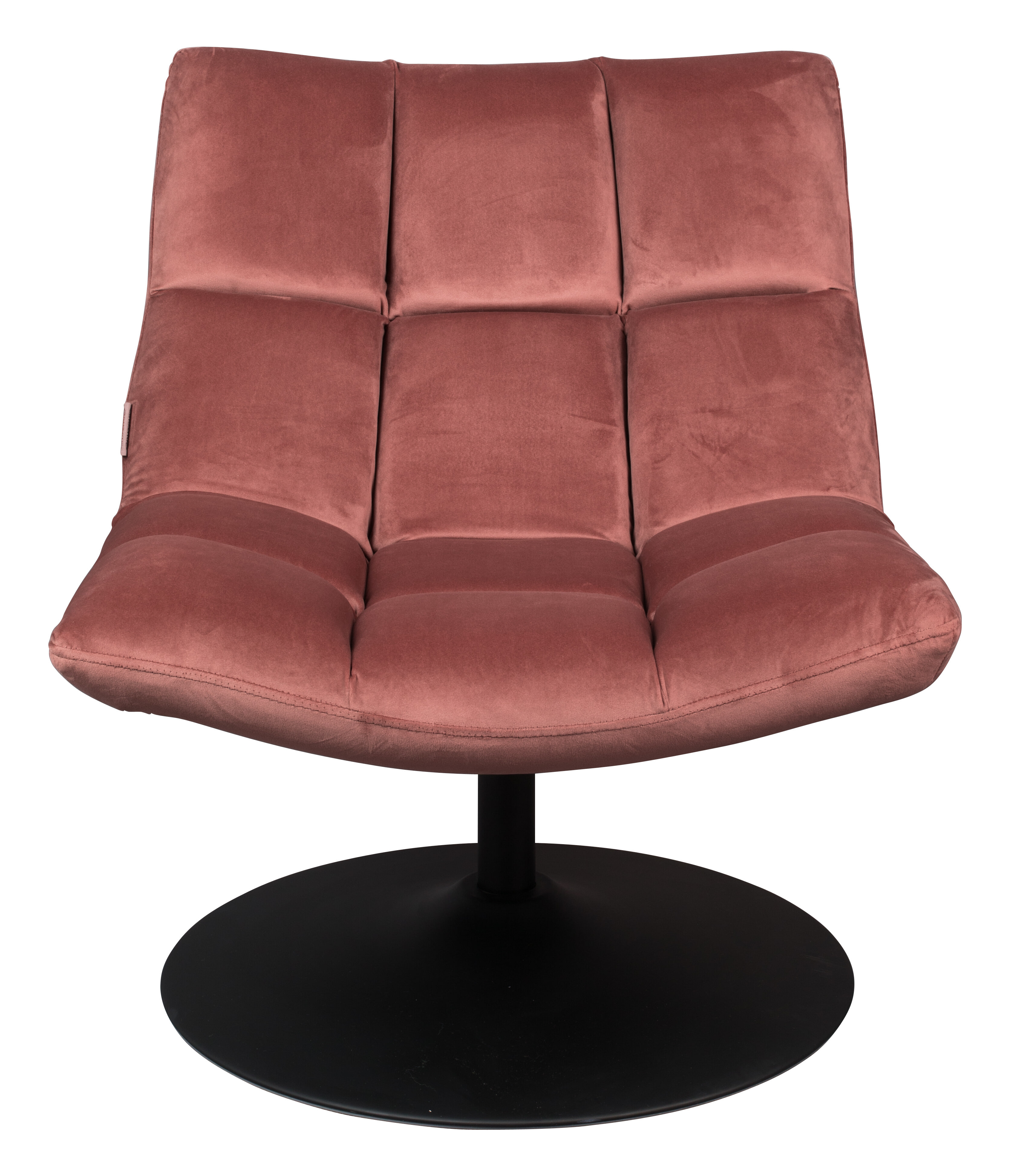 Dutchbone Fauteuil 'Bar' Velvet, kleur Roze