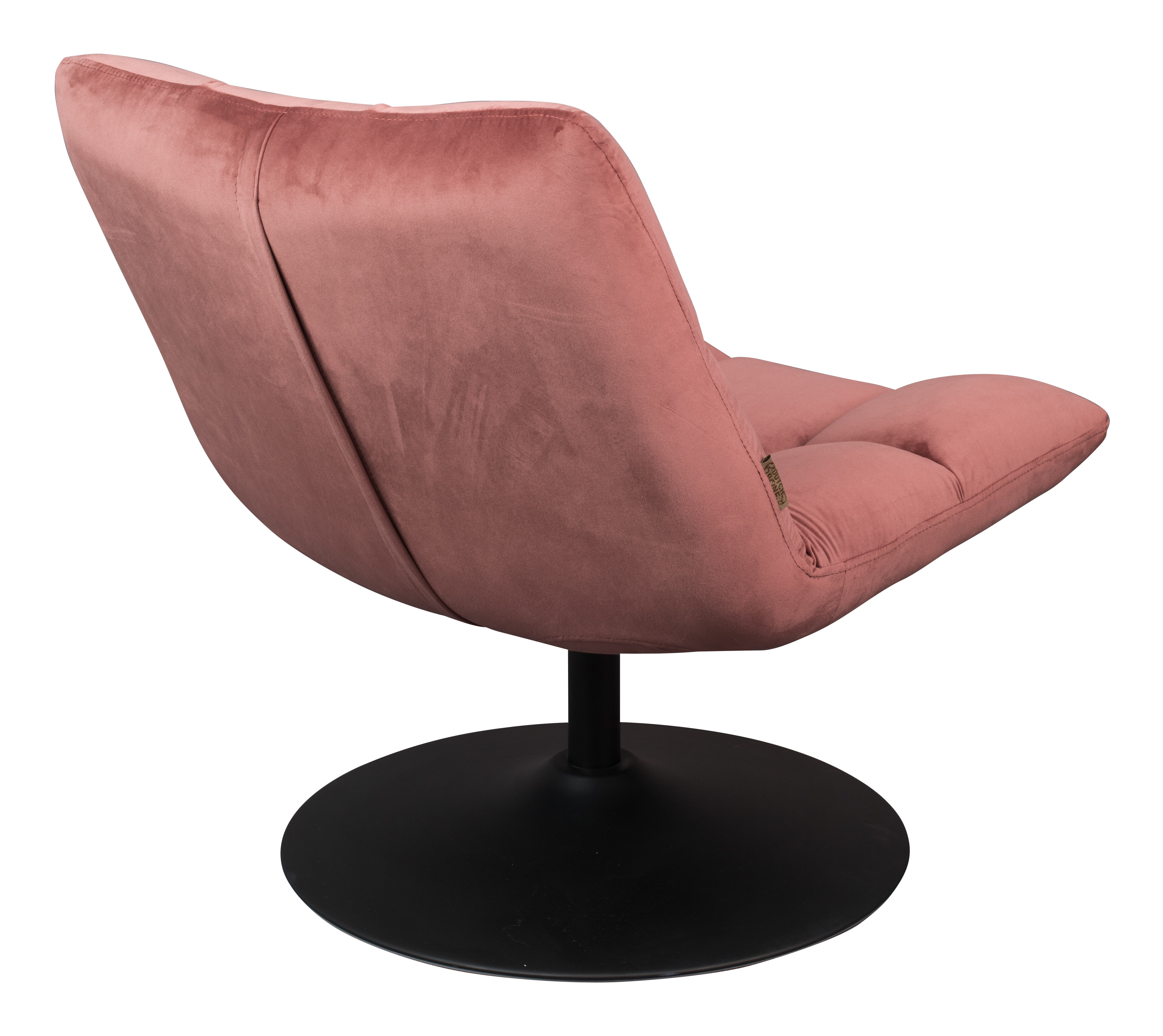 Dutchbone Fauteuil 'Bar' Velvet, kleur Roze