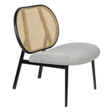 Zuiver Fauteuil 'Spike' Rotan en stof