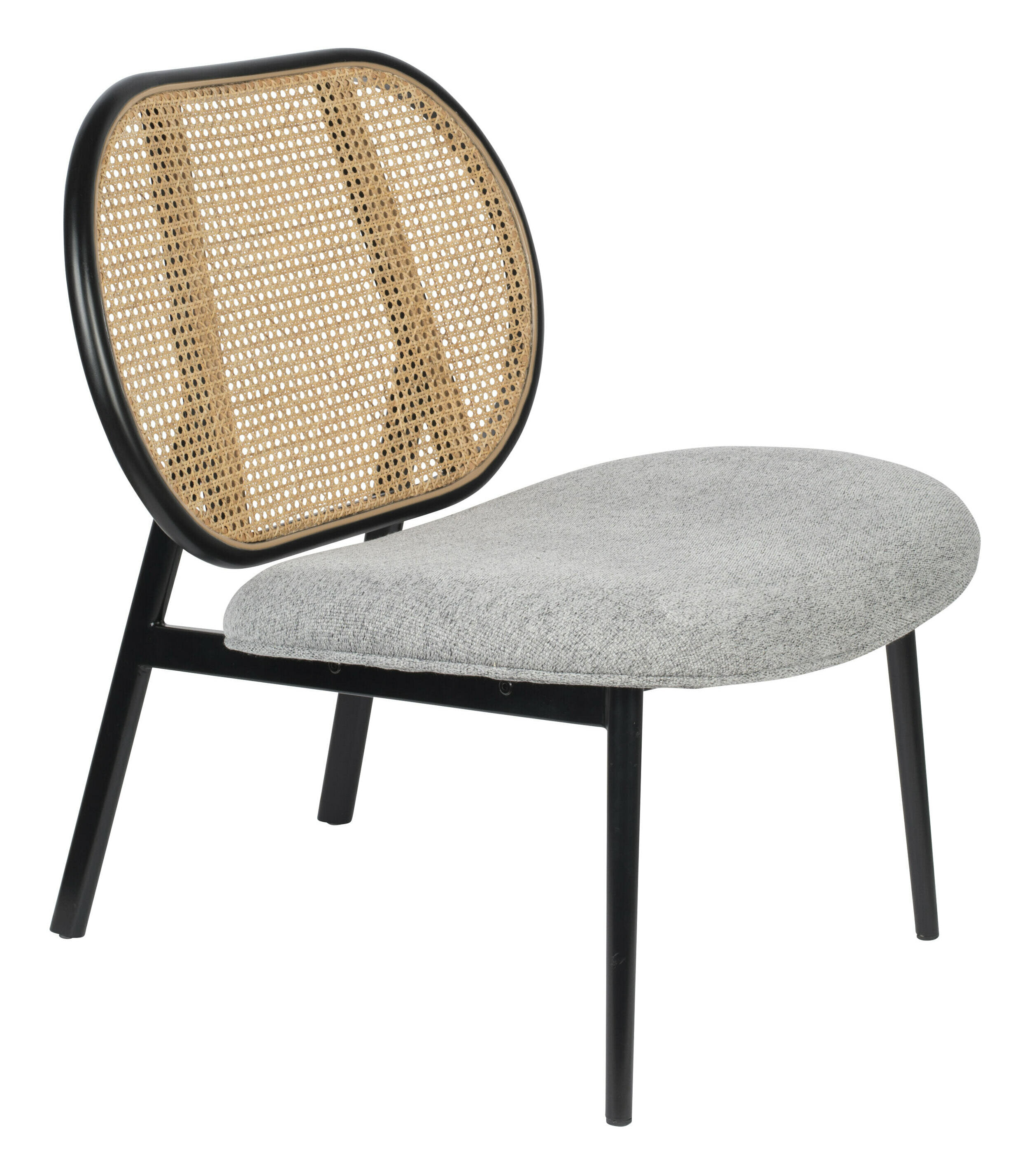 Zuiver Fauteuil 'Spike' Rotan en stof