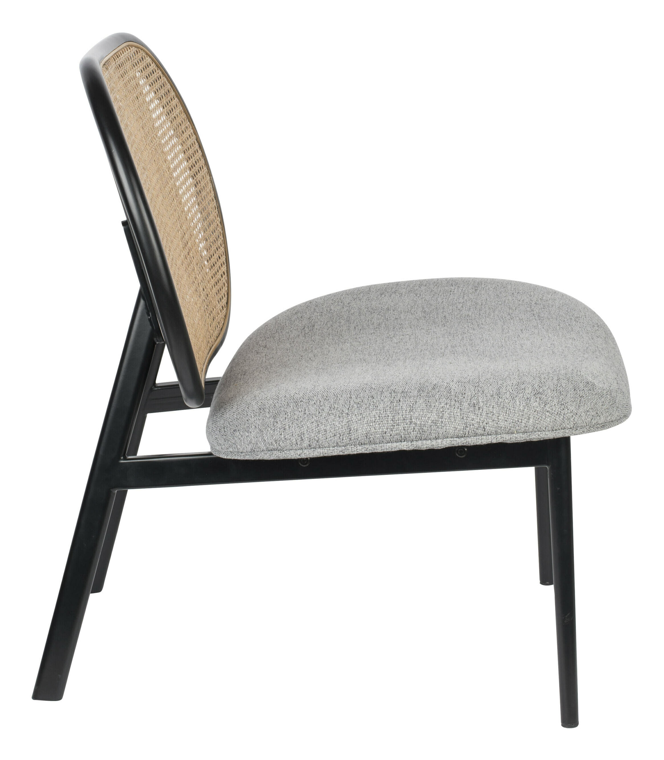 Zuiver Fauteuil 'Spike' Rotan en stof