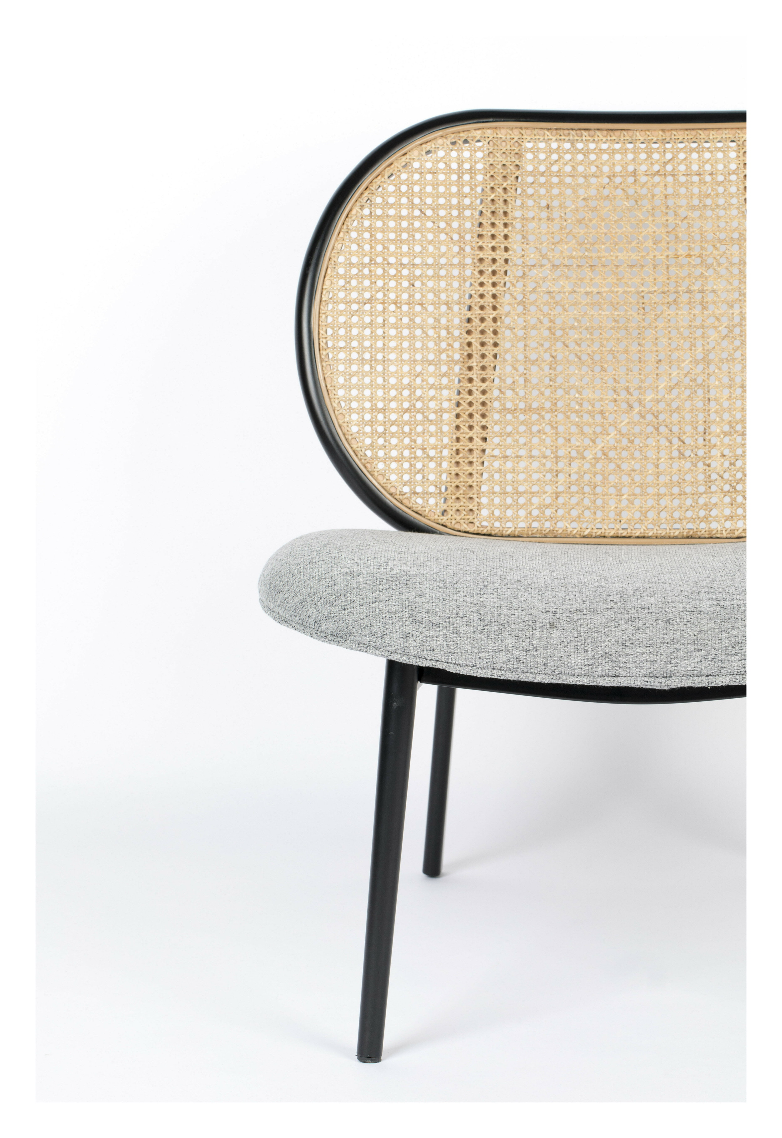 Zuiver Fauteuil 'Spike' Rotan en stof