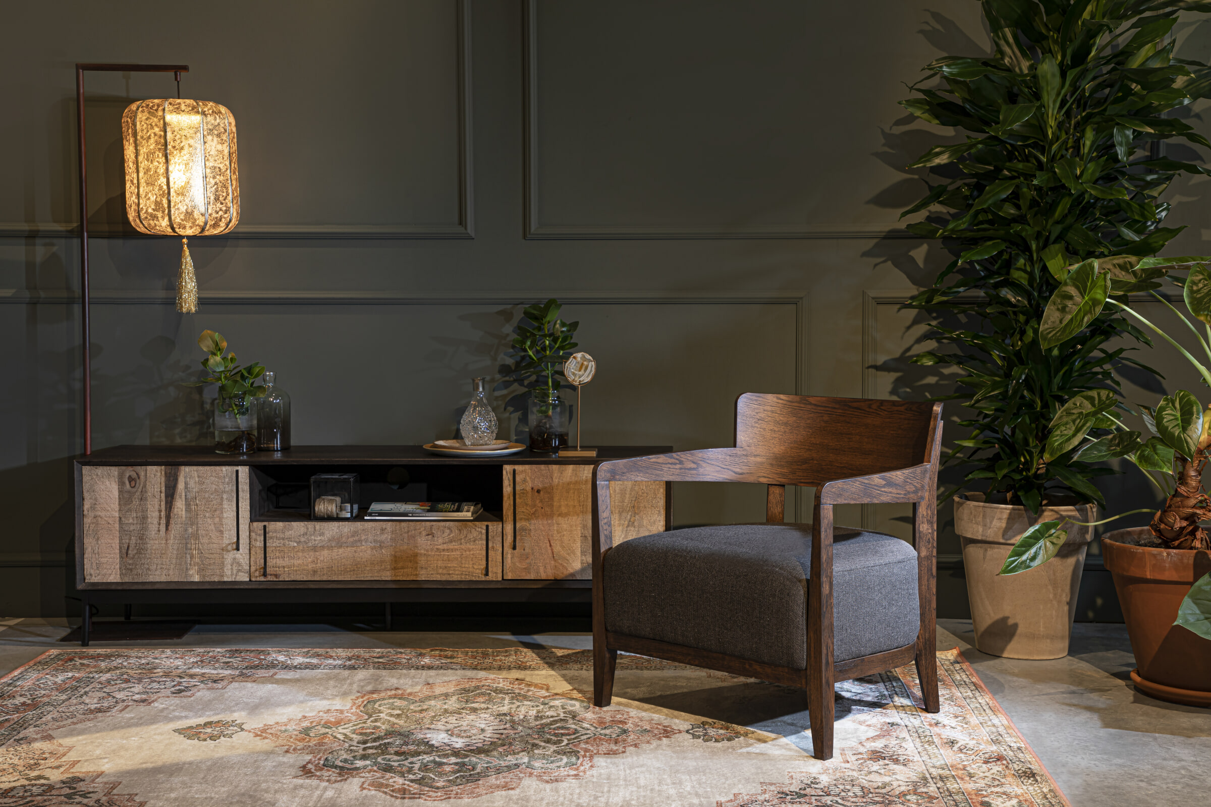 Dutchbone Fauteuil 'Duran', kleur Grijs