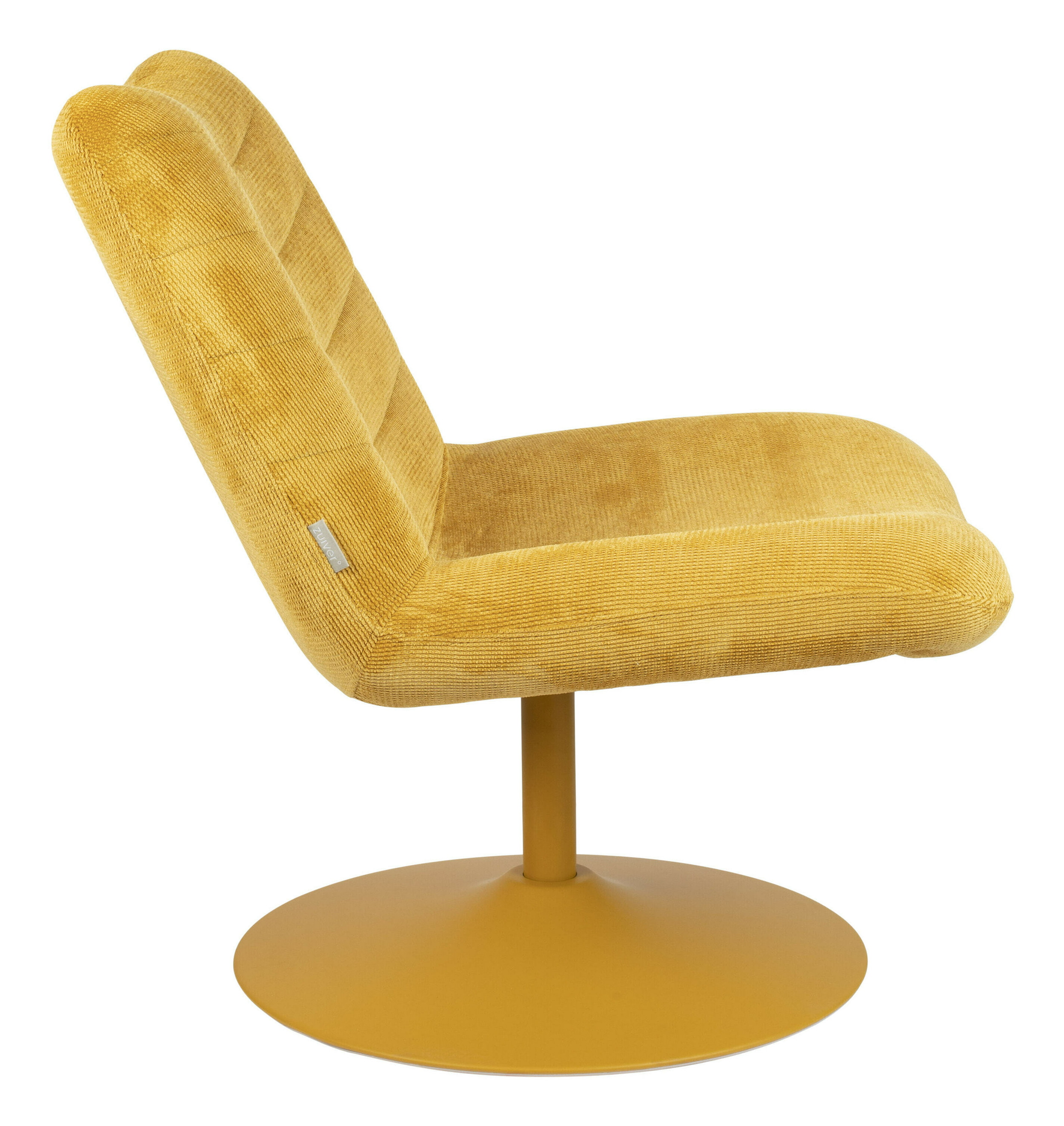 Zuiver Draaibare Fauteuil 'Bubba' kleur Okergeel