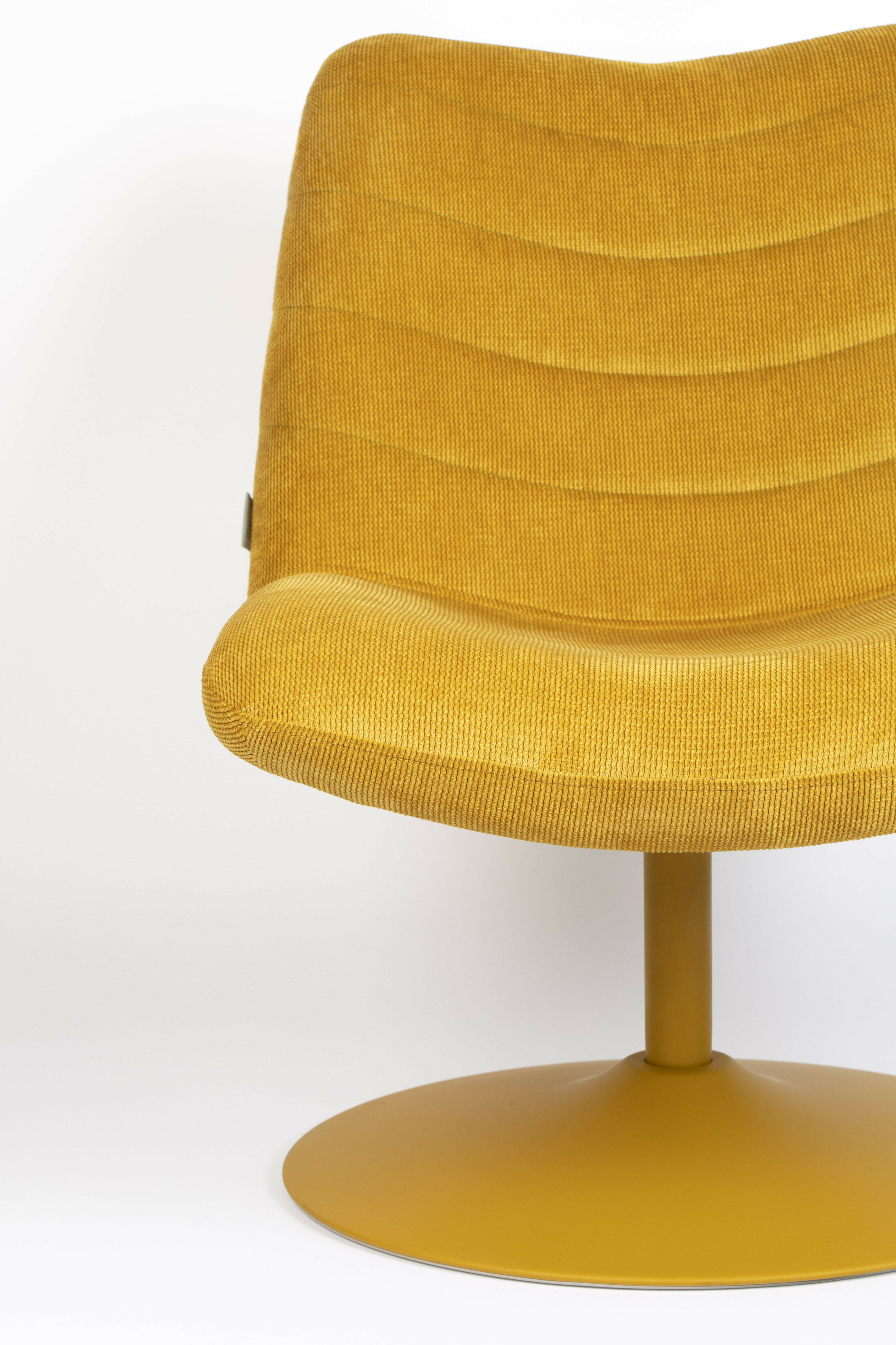 Zuiver Draaibare Fauteuil 'Bubba' kleur Okergeel
