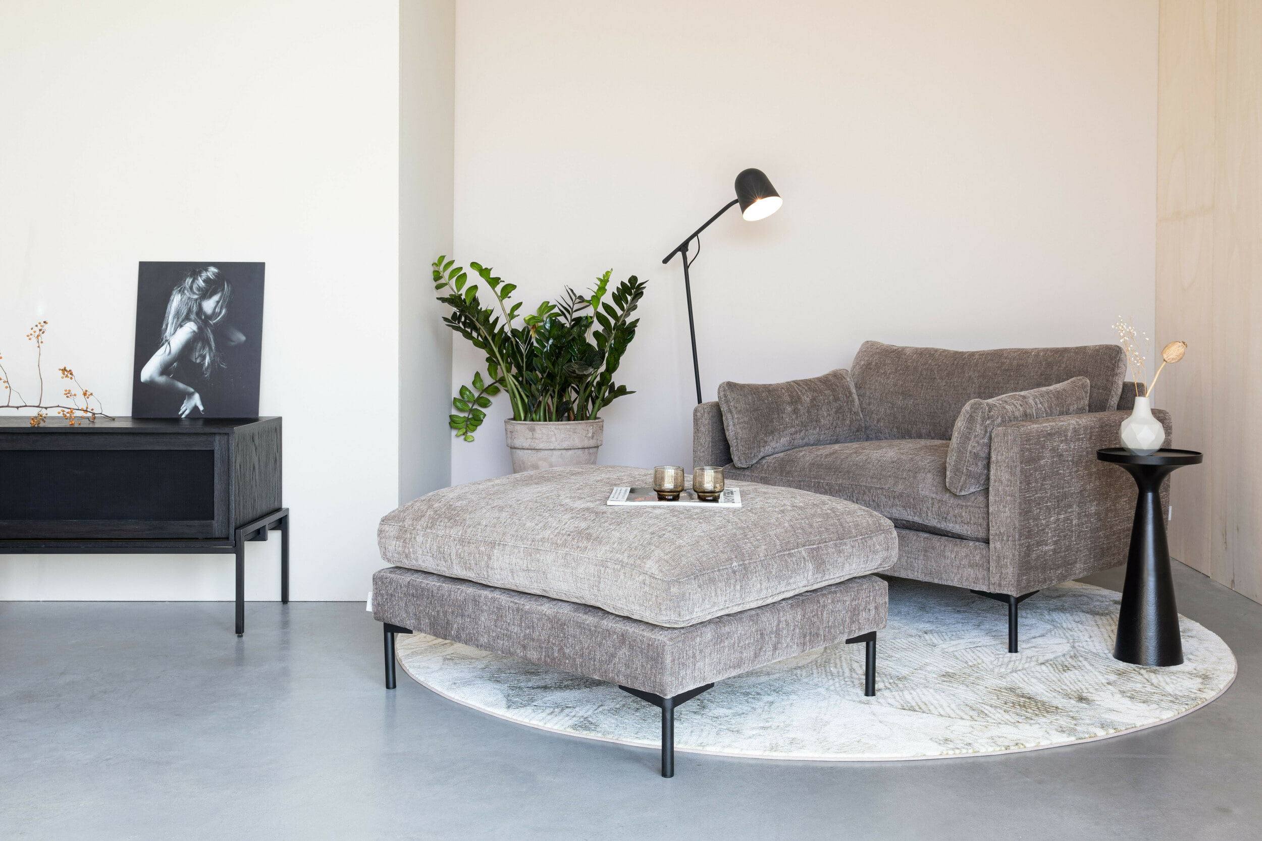 Zuiver Loveseat 'Summer' kleur Coffee