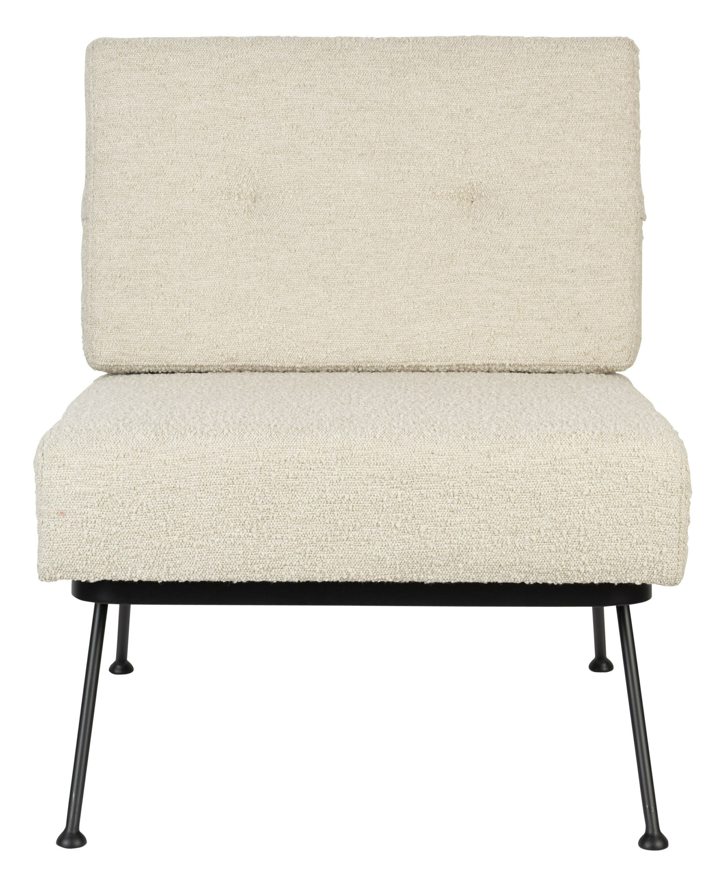Zuiver Fauteuil 'Bowie' Bouclé, kleur Naturel