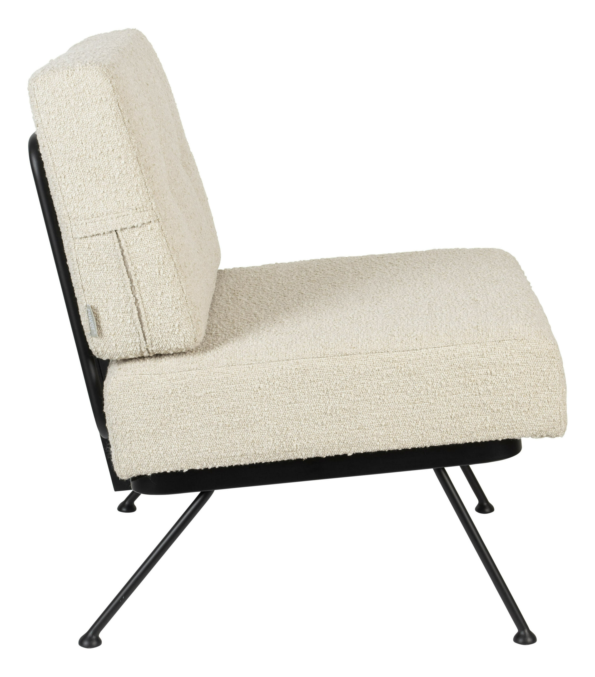 Zuiver Fauteuil 'Bowie' Bouclé, kleur Naturel