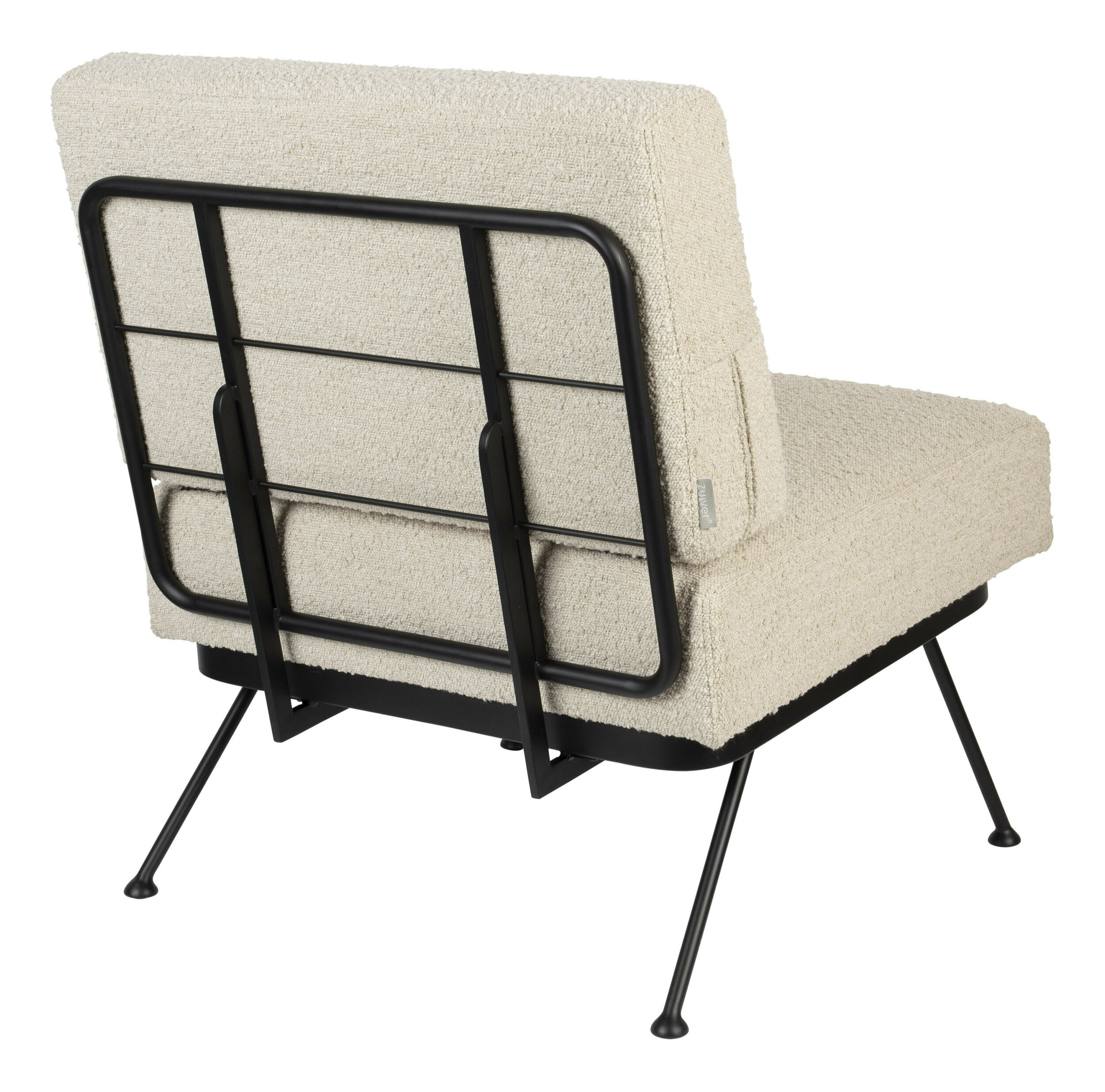 Zuiver Fauteuil 'Bowie' Bouclé, kleur Naturel