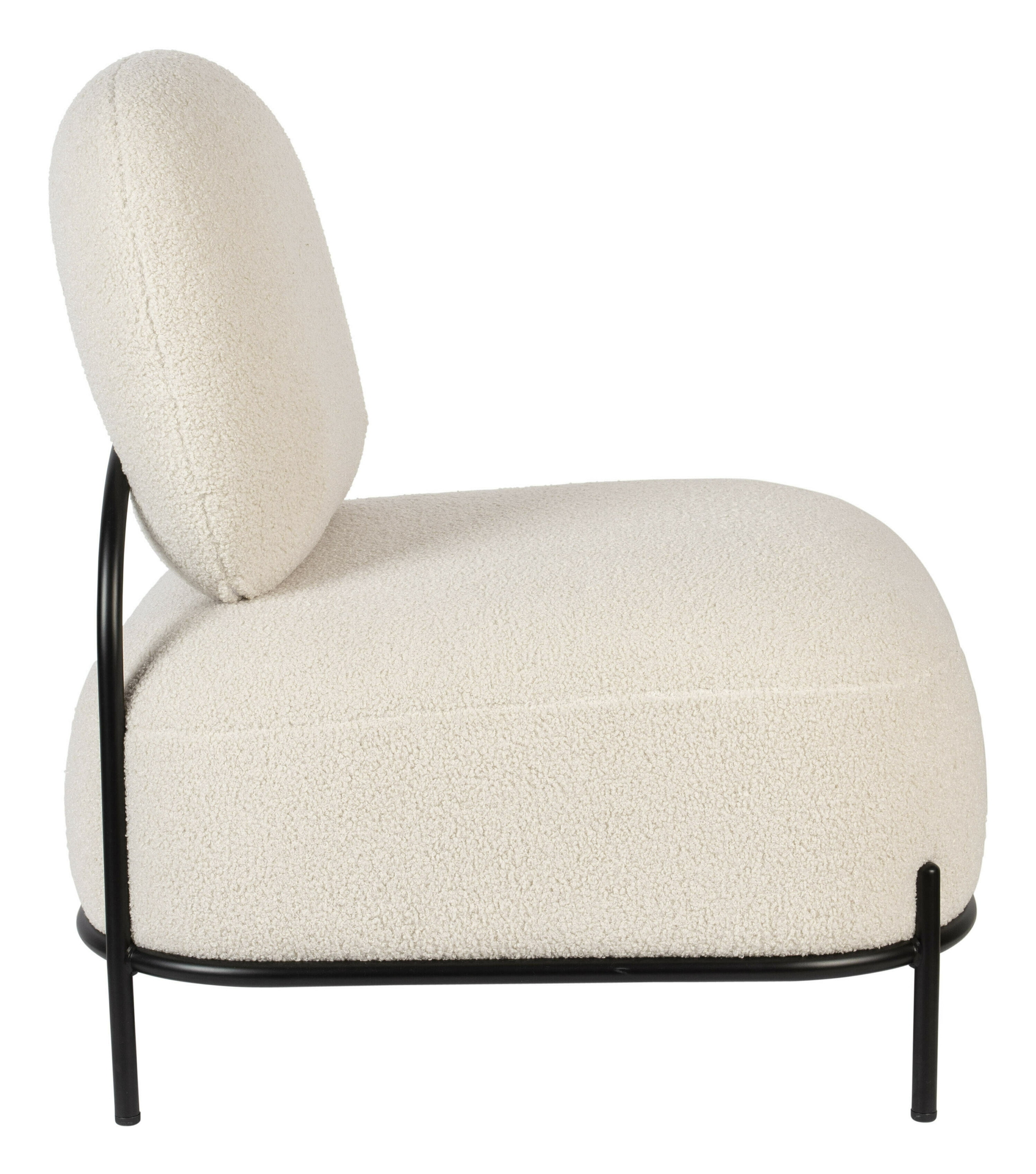 ZILT Fauteuil 'Brandan' Teddy, kleur Ivory