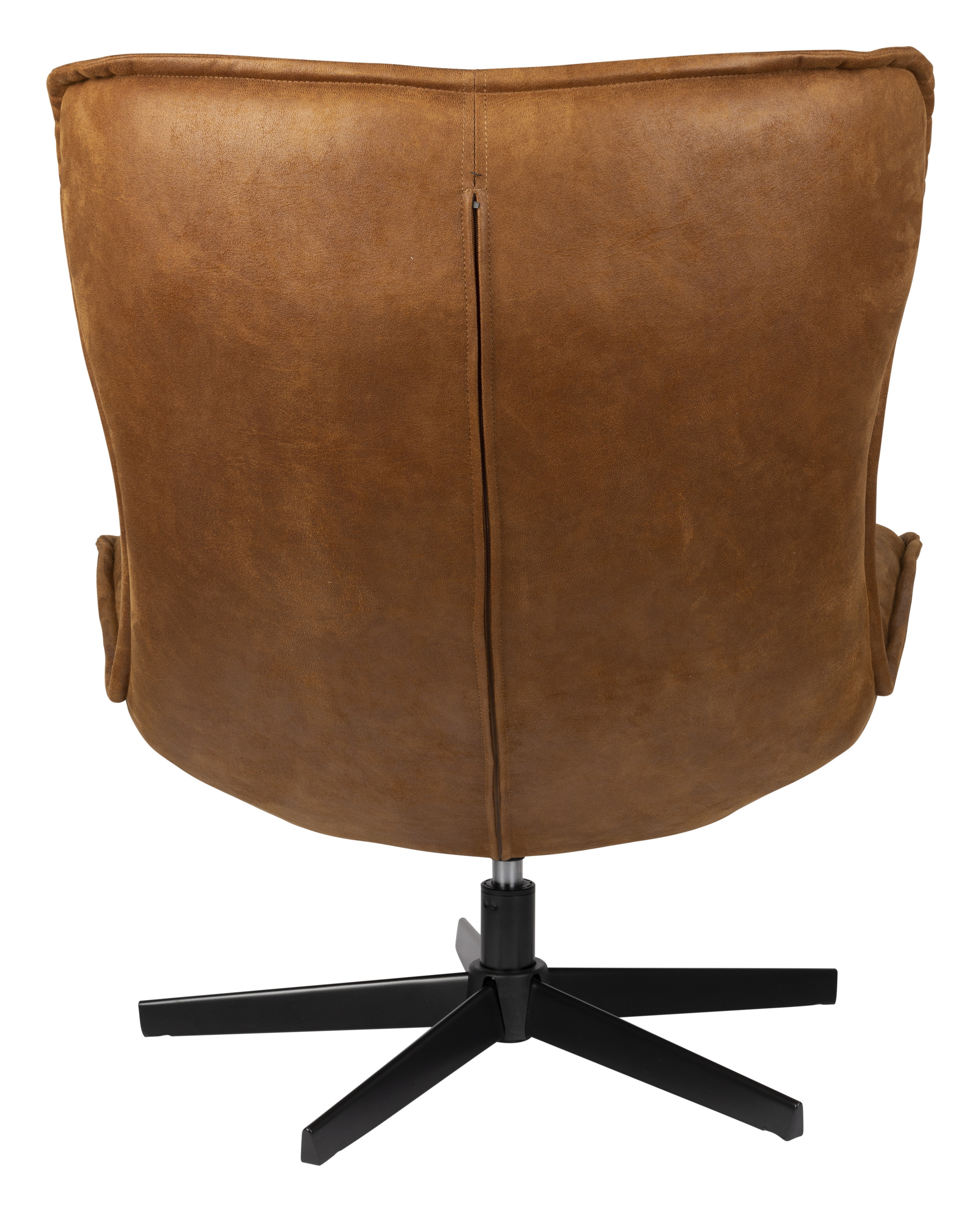 ZILT Draaifauteuil 'Belisama' Lederlook, kleur Cognac
