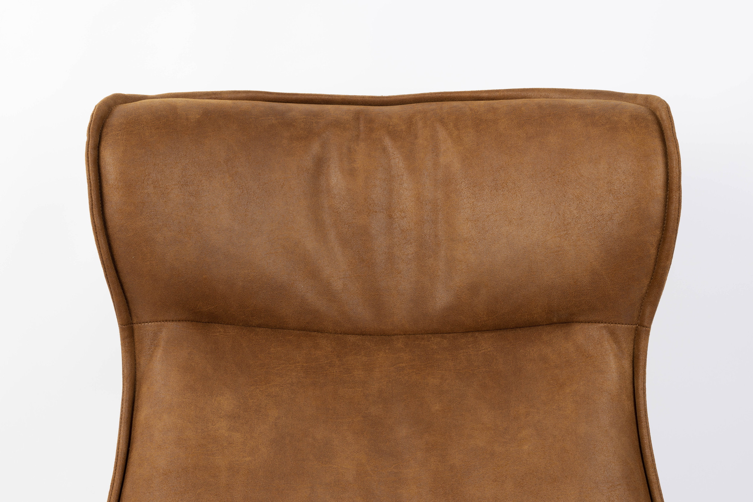 ZILT Draaifauteuil 'Belisama' Lederlook, kleur Cognac
