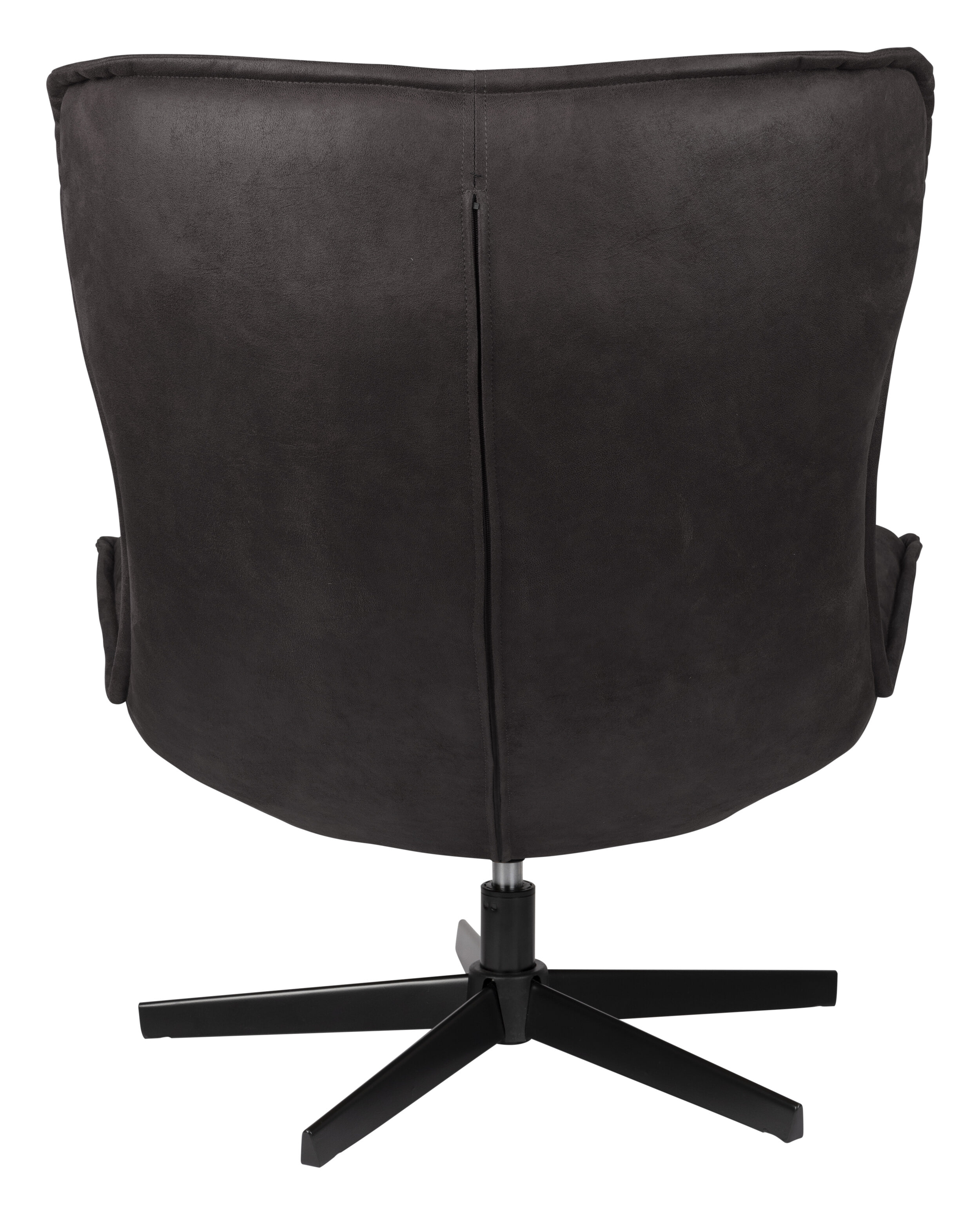 ZILT Draaifauteuil 'Belisama' Lederlook, kleur Antraciet