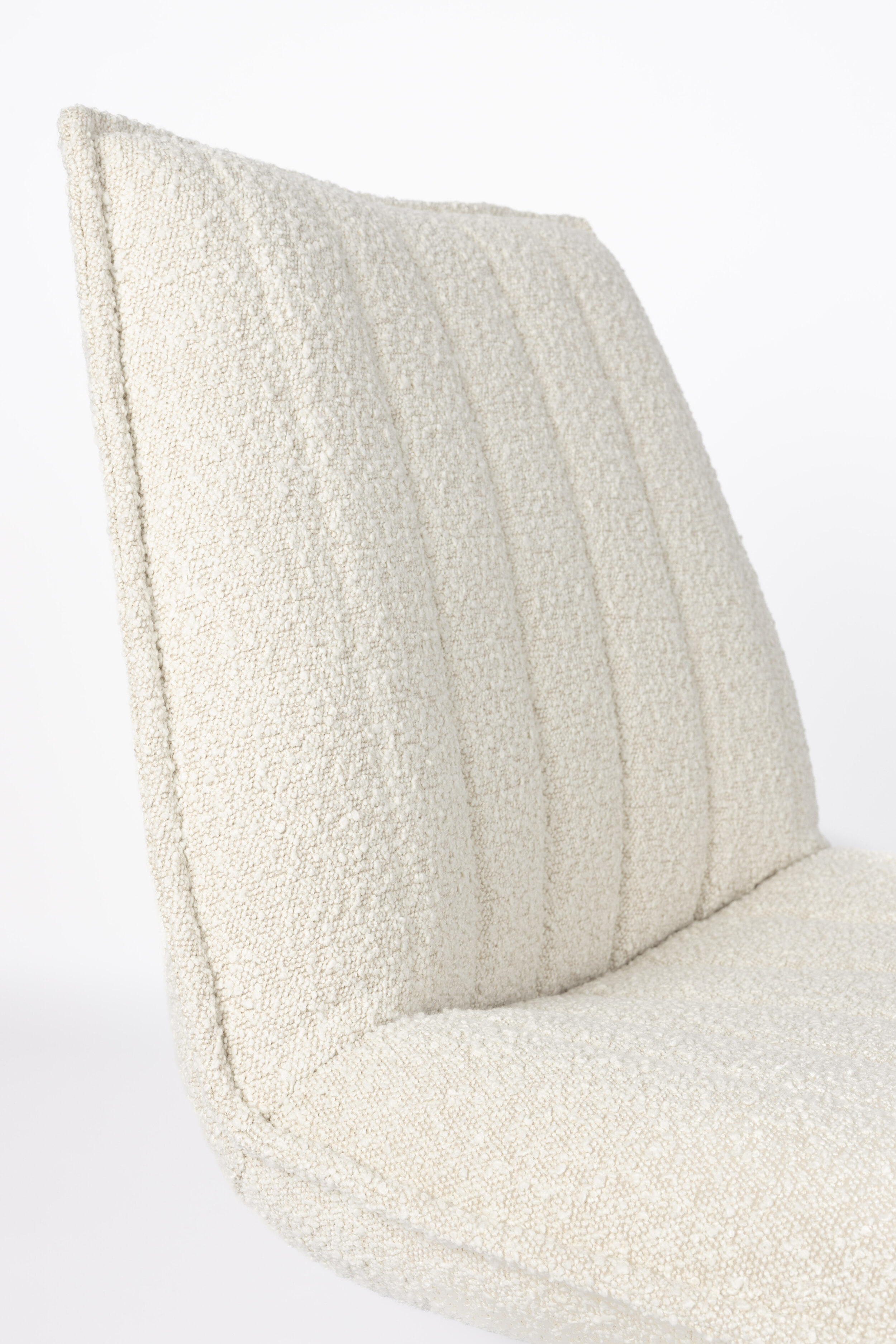 ZILT Fauteuil 'Kemper' Bouclé, kleur Off White