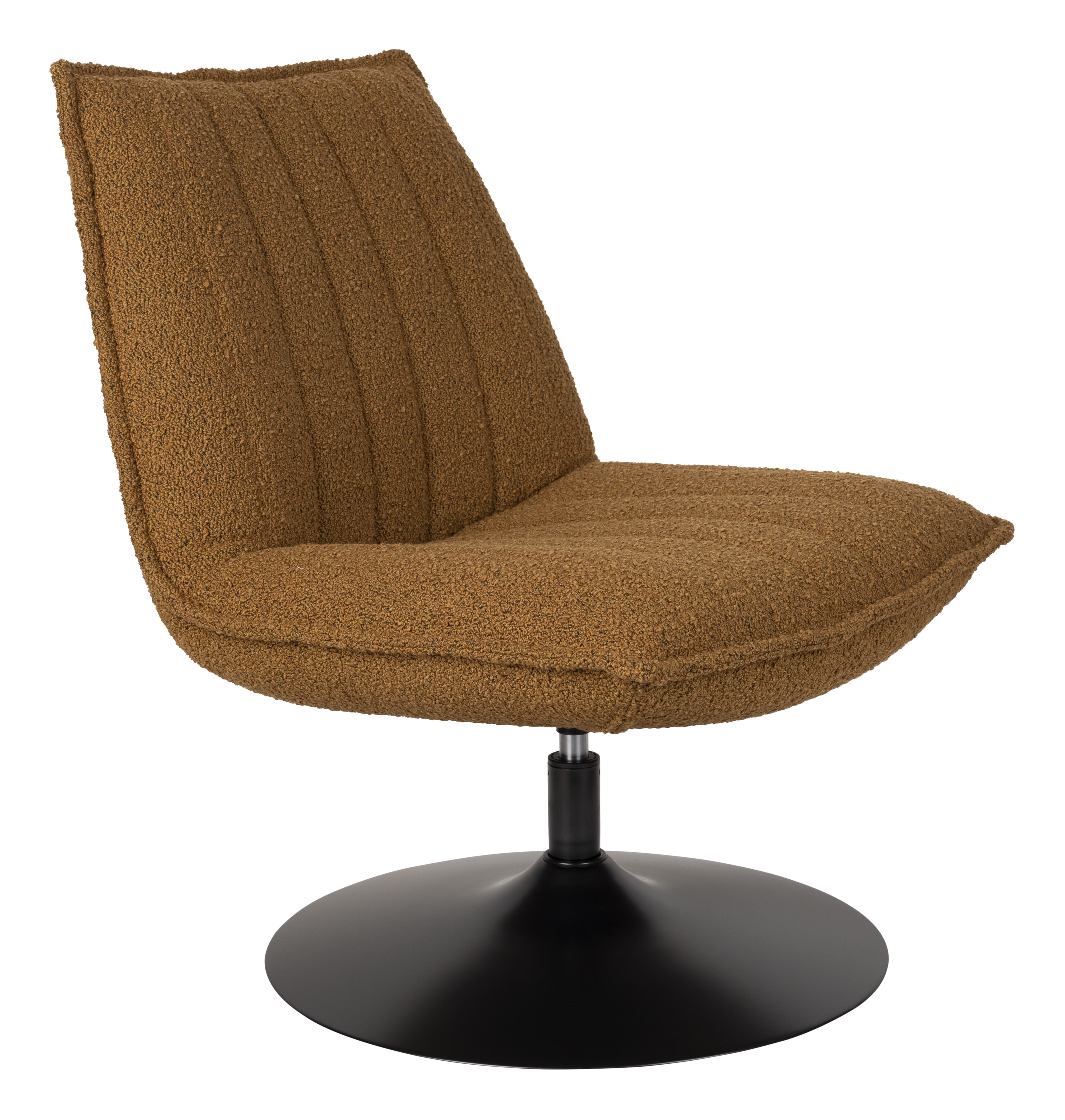 ZILT Fauteuil 'Kemper' Bouclé, kleur Okergeel