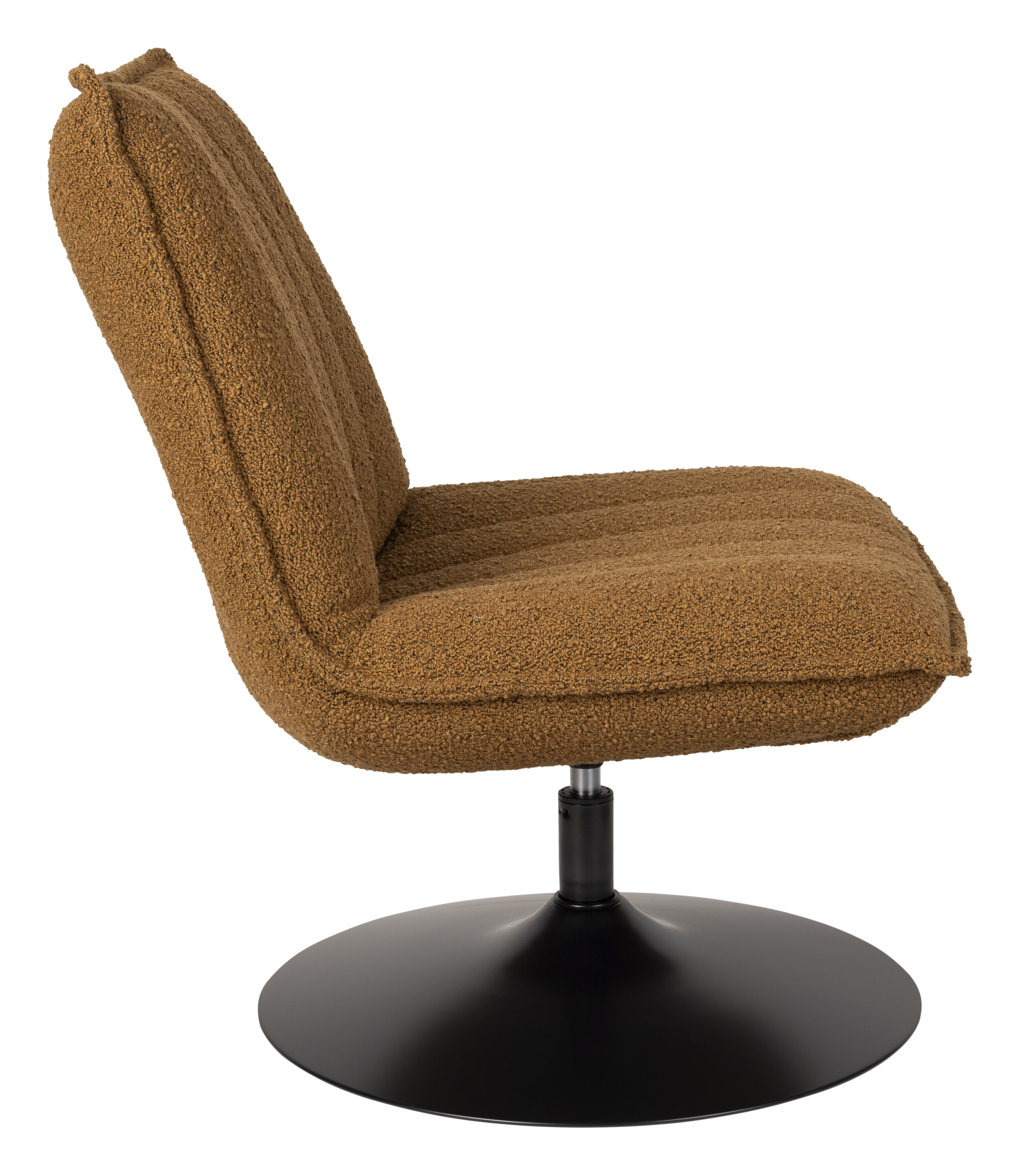 ZILT Fauteuil 'Kemper' Bouclé, kleur Okergeel