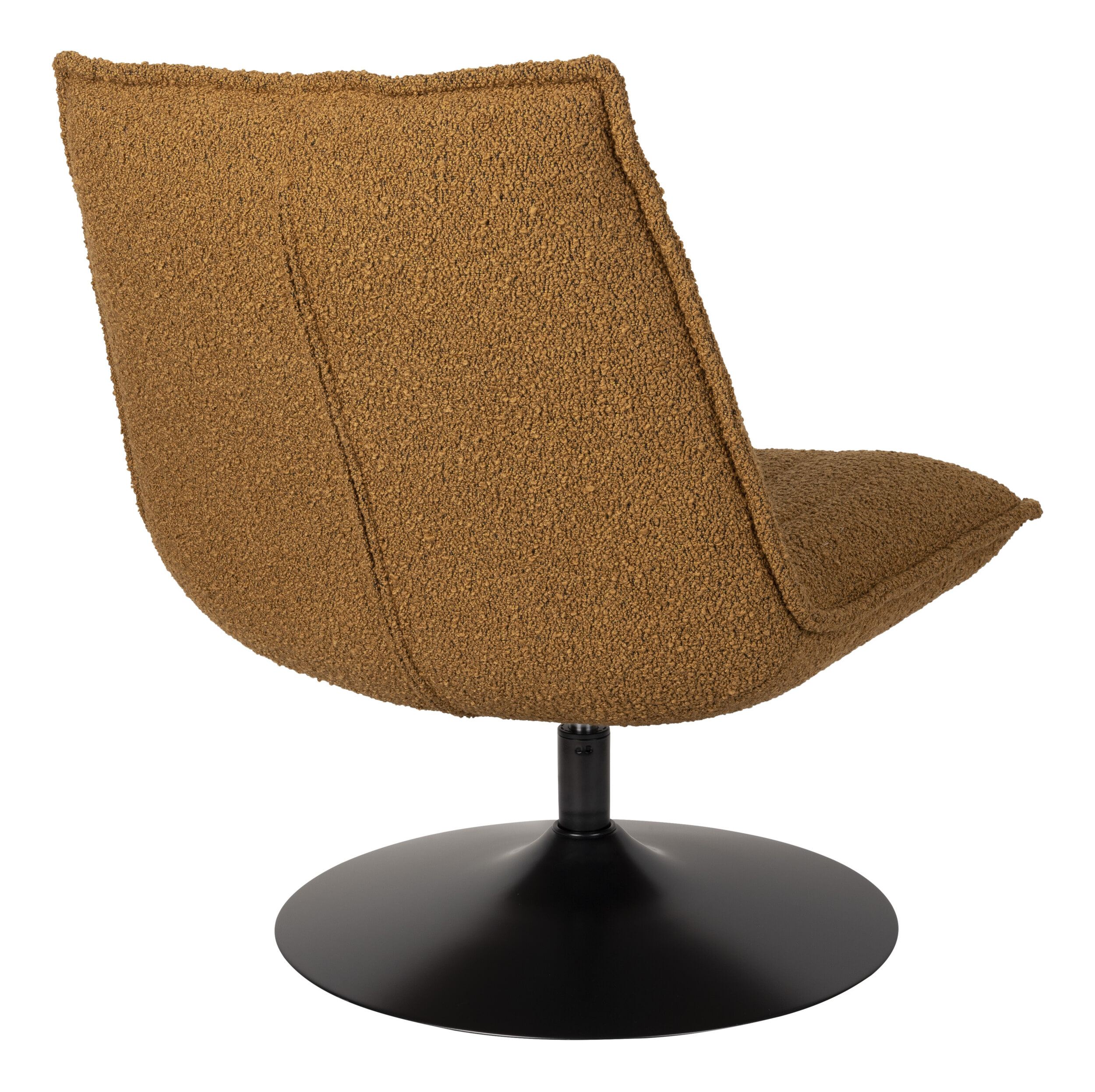 ZILT Fauteuil 'Kemper' Bouclé, kleur Okergeel