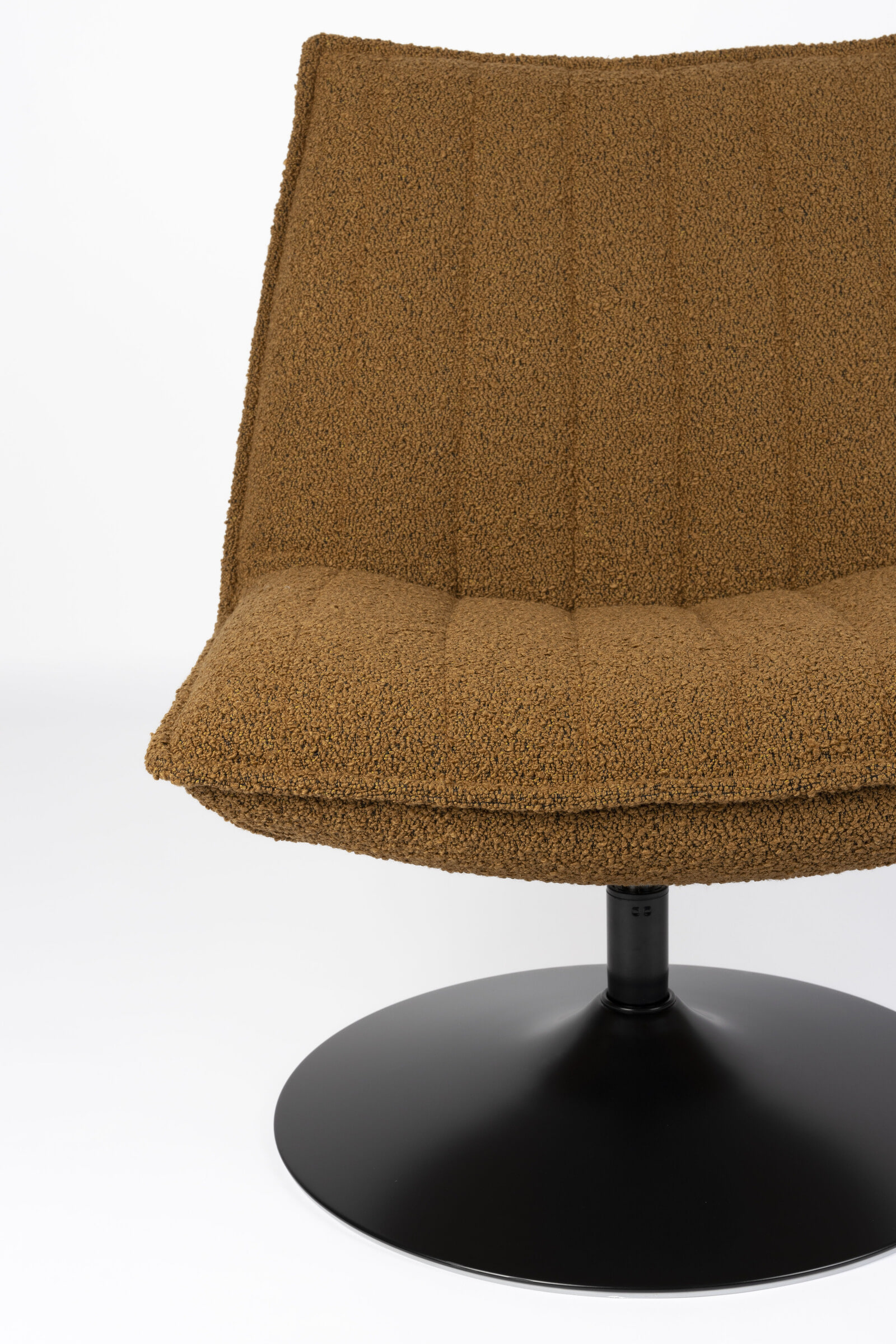 ZILT Fauteuil 'Kemper' Bouclé, kleur Okergeel