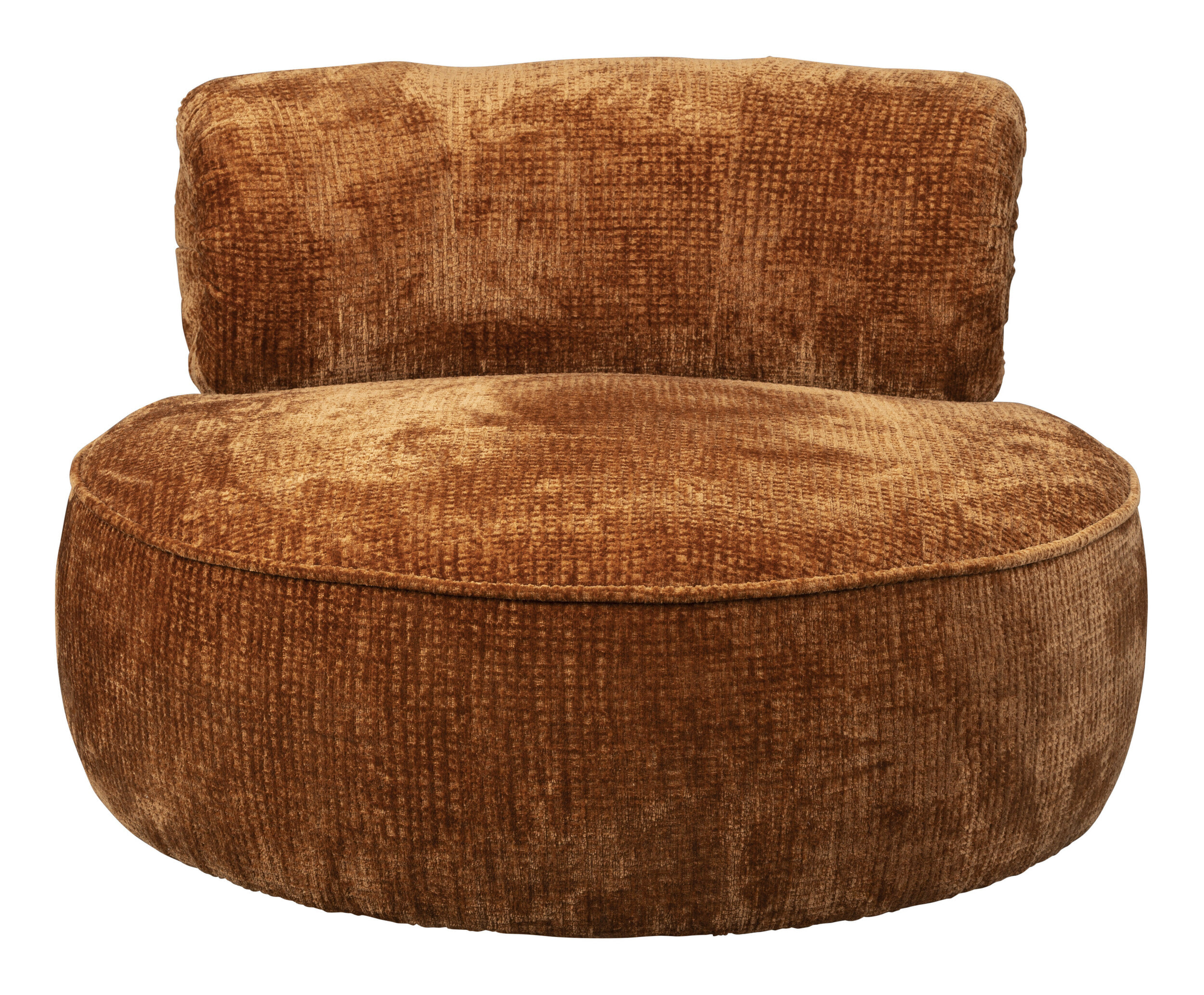 Dutchbone Fauteuil 'Tilbury' Chenille, kleur Oranje