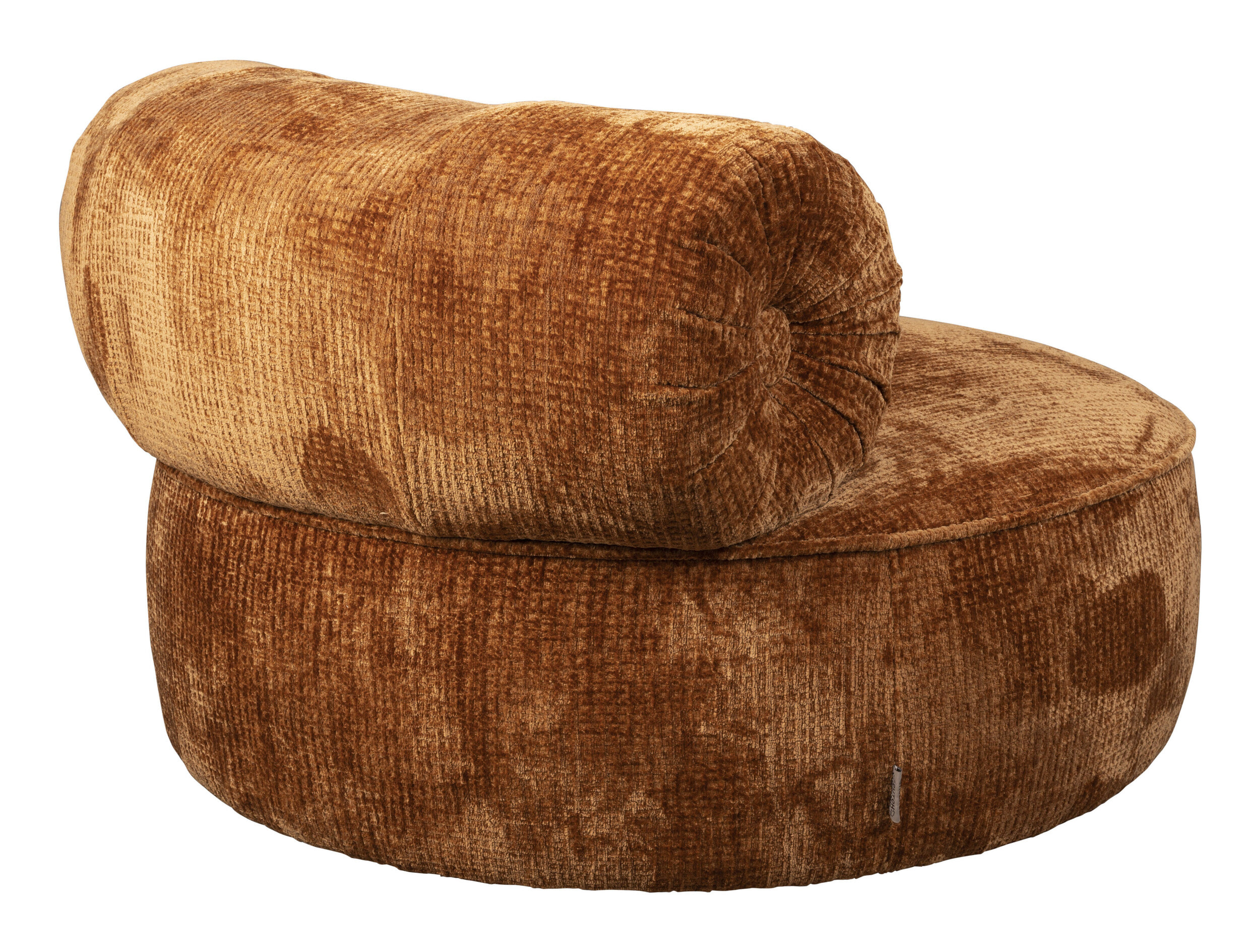 Dutchbone Fauteuil 'Tilbury' Chenille, kleur Oranje