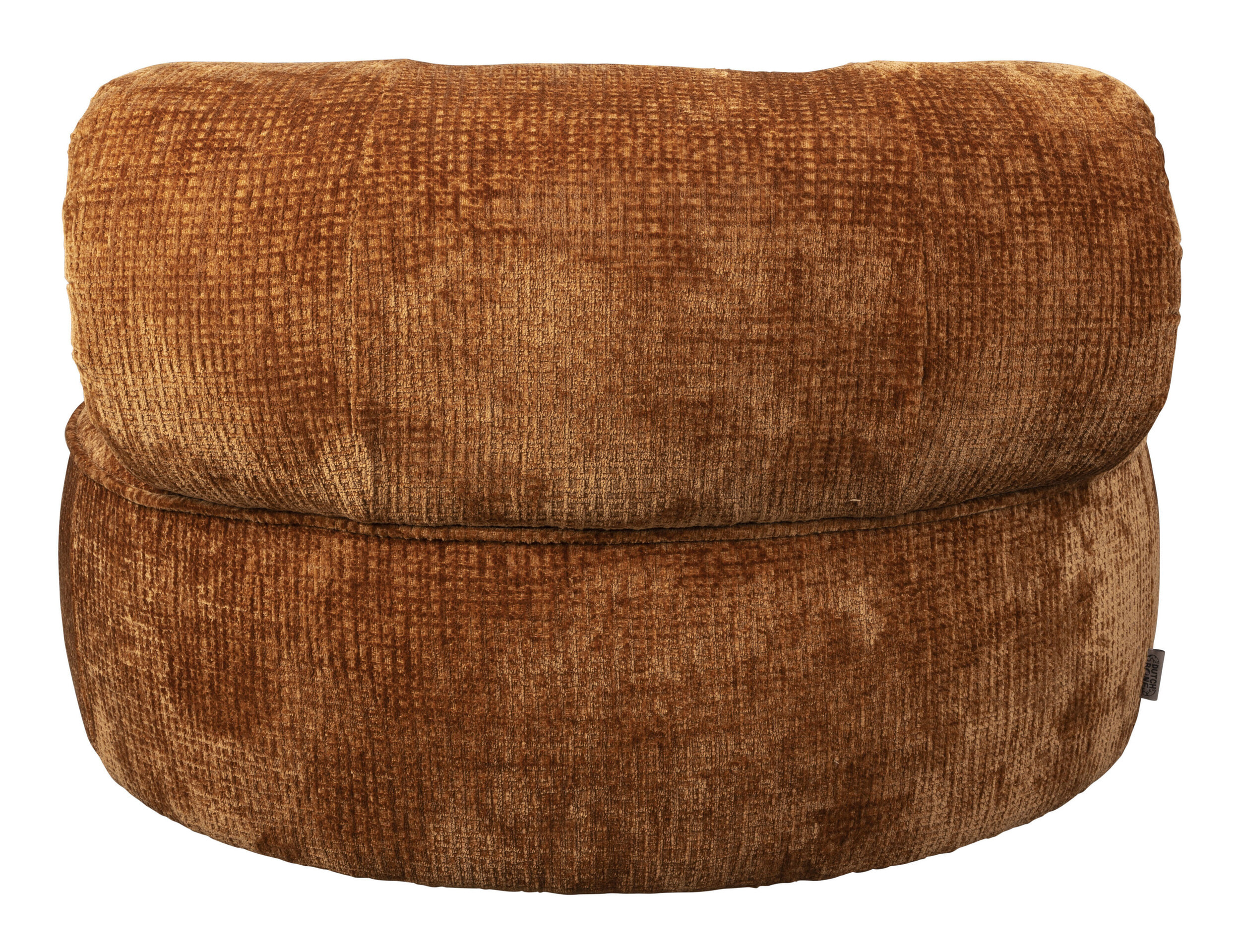 Dutchbone Fauteuil 'Tilbury' Chenille, kleur Oranje