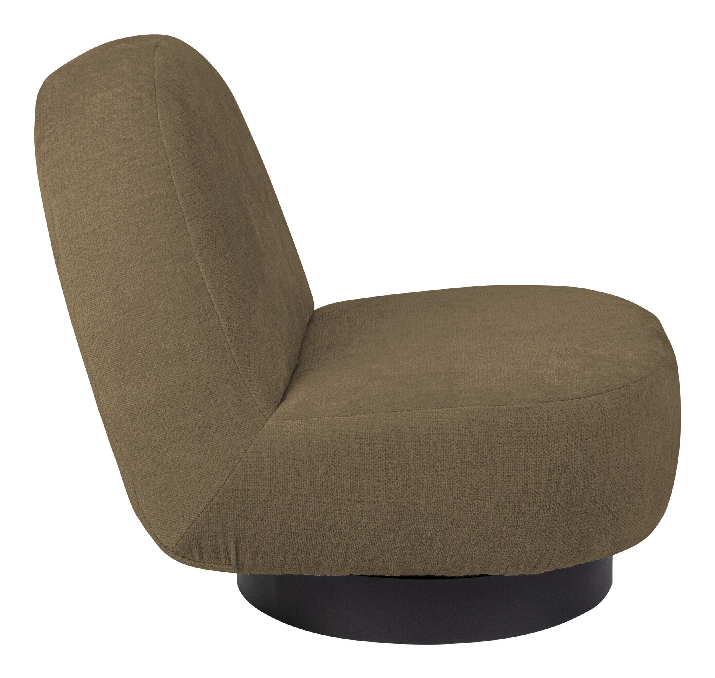 Zuiver Draaifauteuil 'Eden' Chenille, kleur Mosgroen