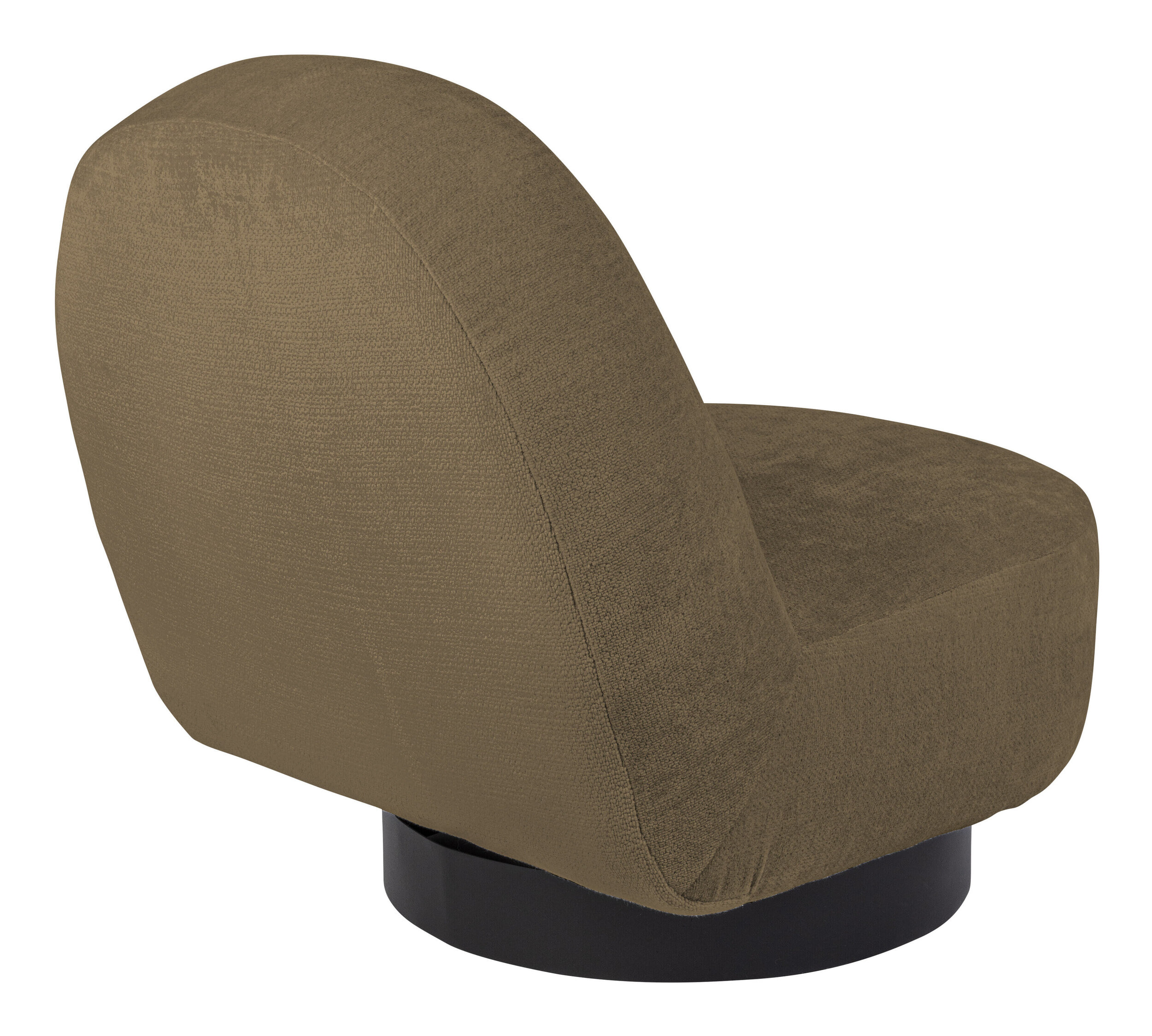Zuiver Draaifauteuil 'Eden' Chenille, kleur Mosgroen