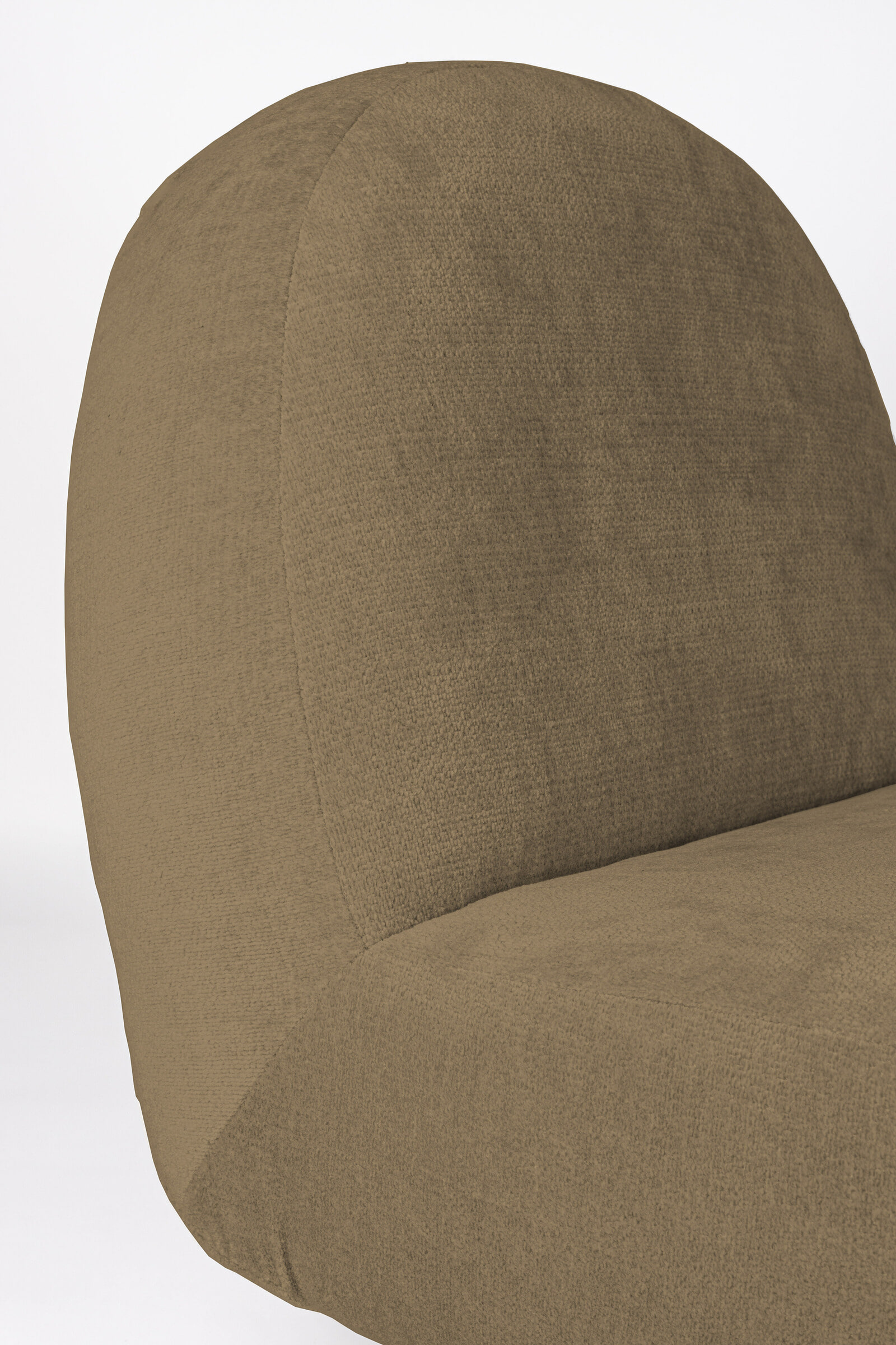 Zuiver Draaifauteuil 'Eden' Chenille, kleur Mosgroen