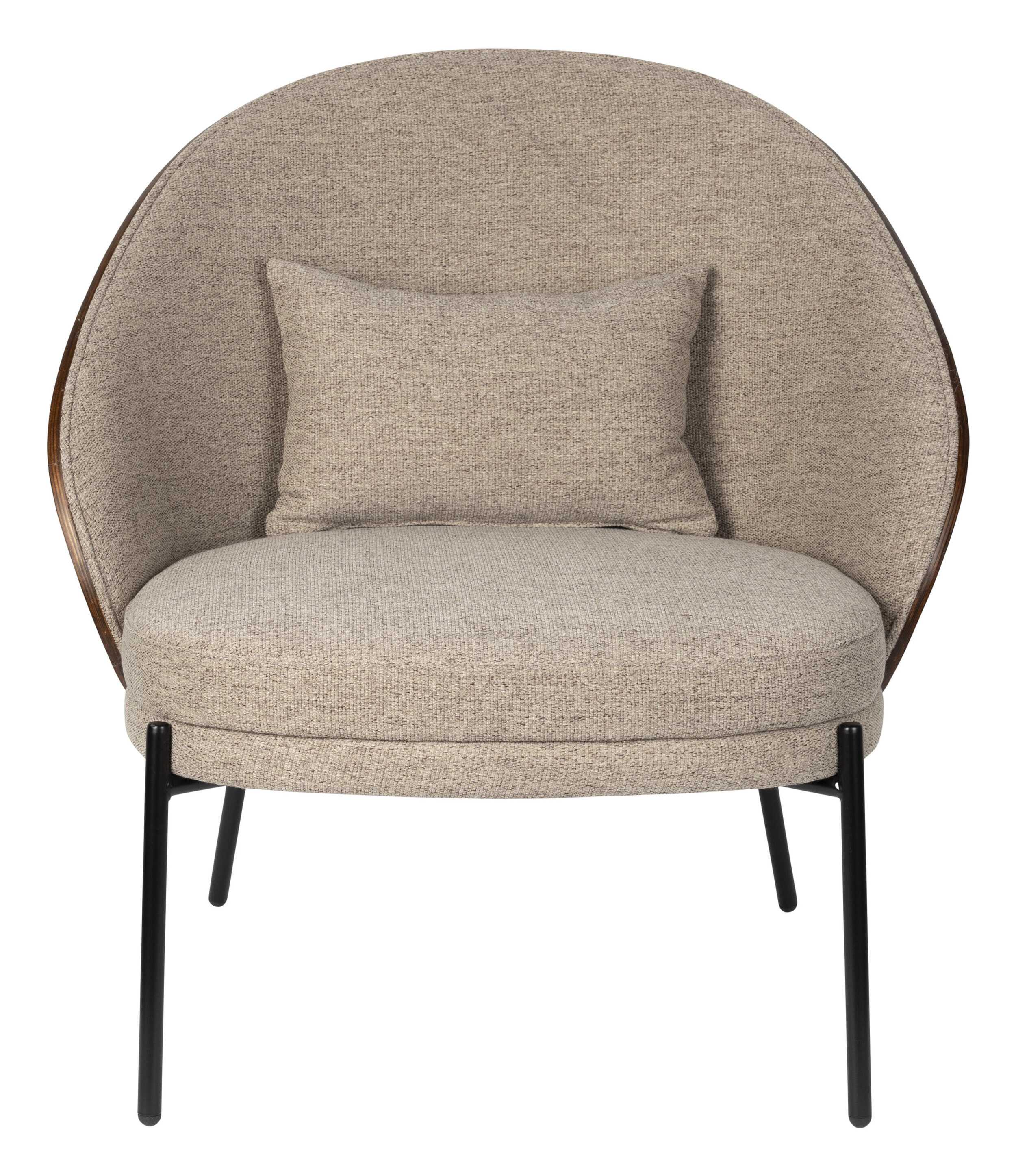 Dutchbone Fauteuil 'Rodin' Essenhout en stof