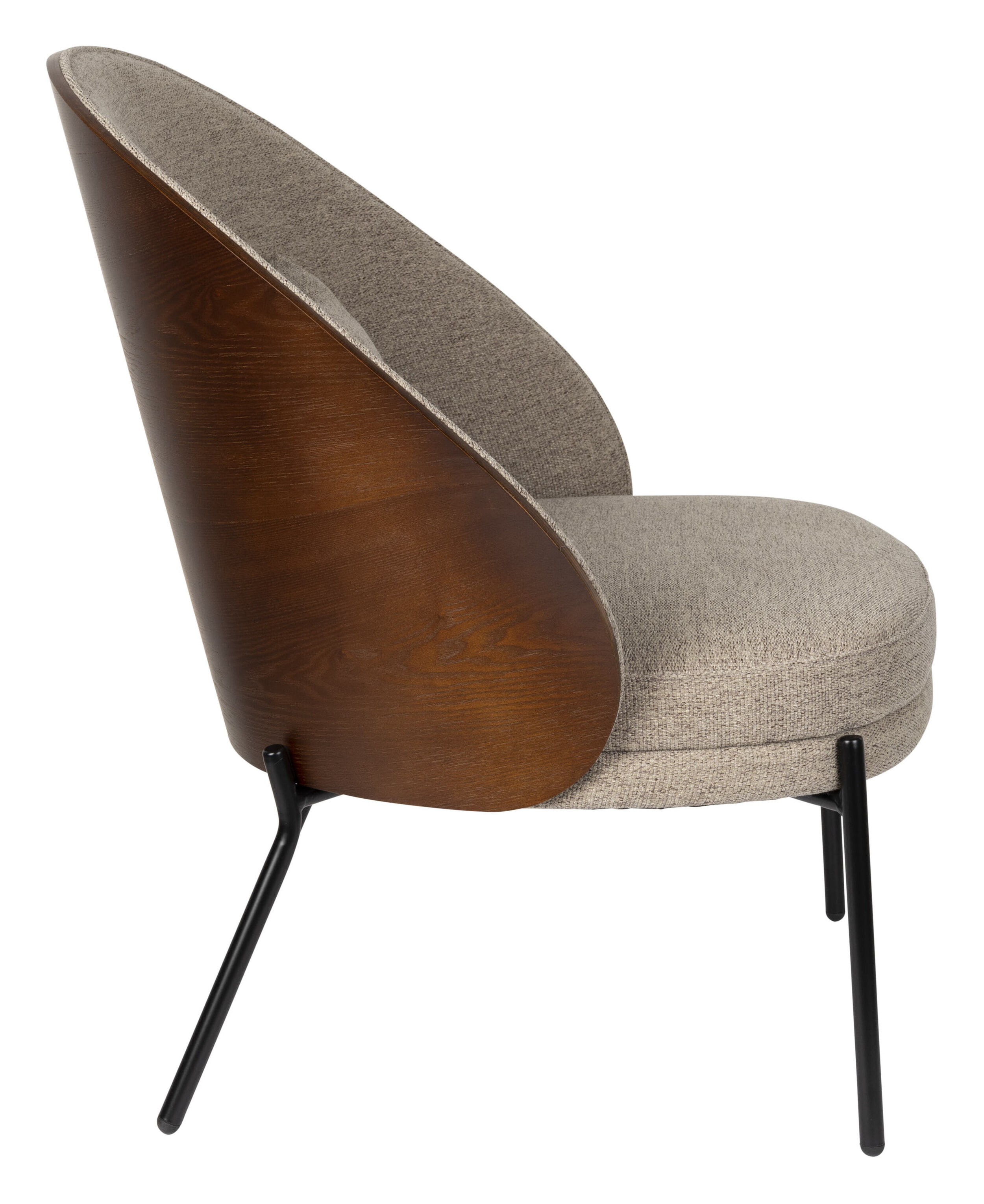 Dutchbone Fauteuil 'Rodin' Essenhout en stof