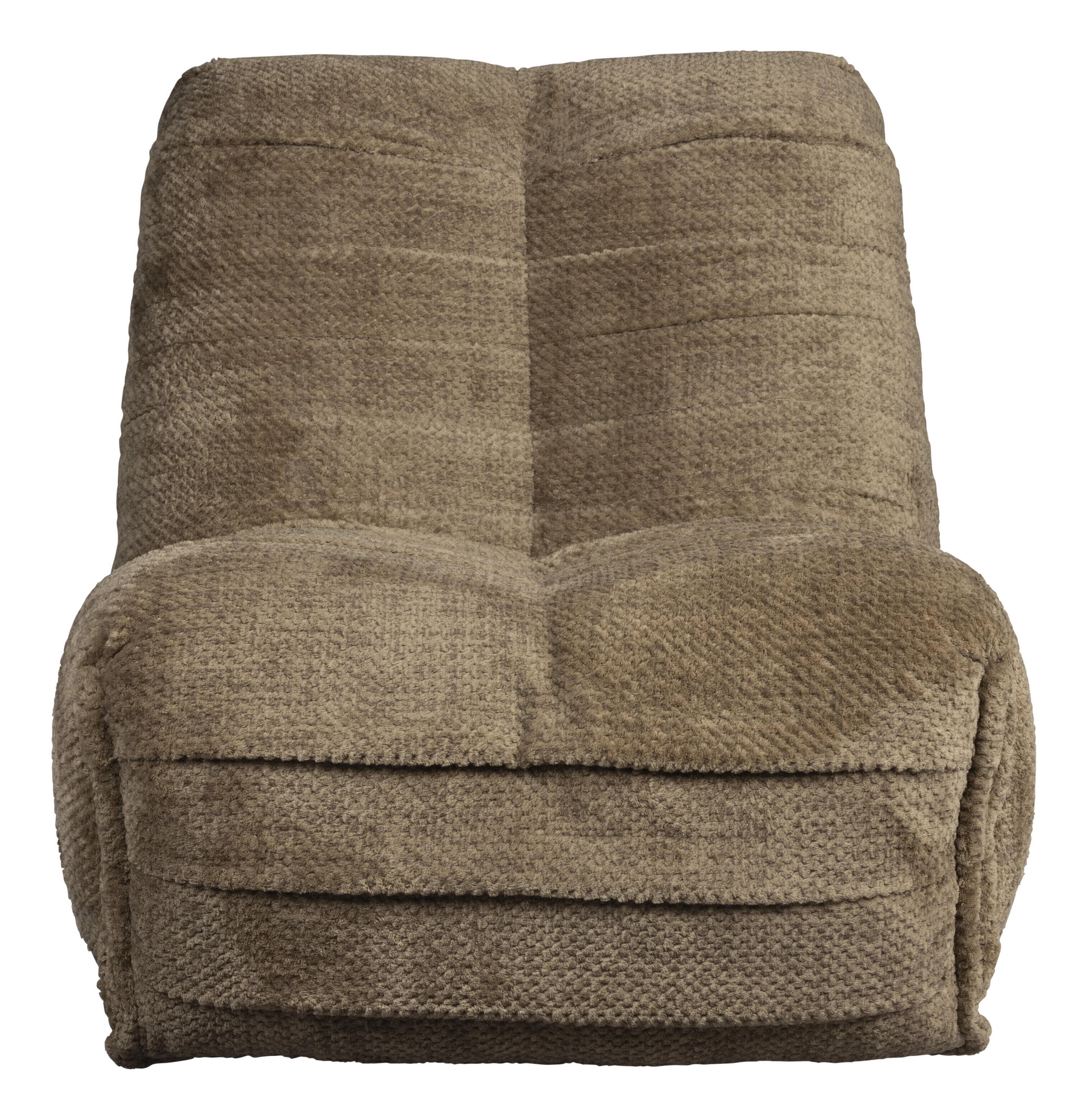 Dutchbone Verstelbare Fauteuil 'Hamilton' Chenille, kleur Bruin