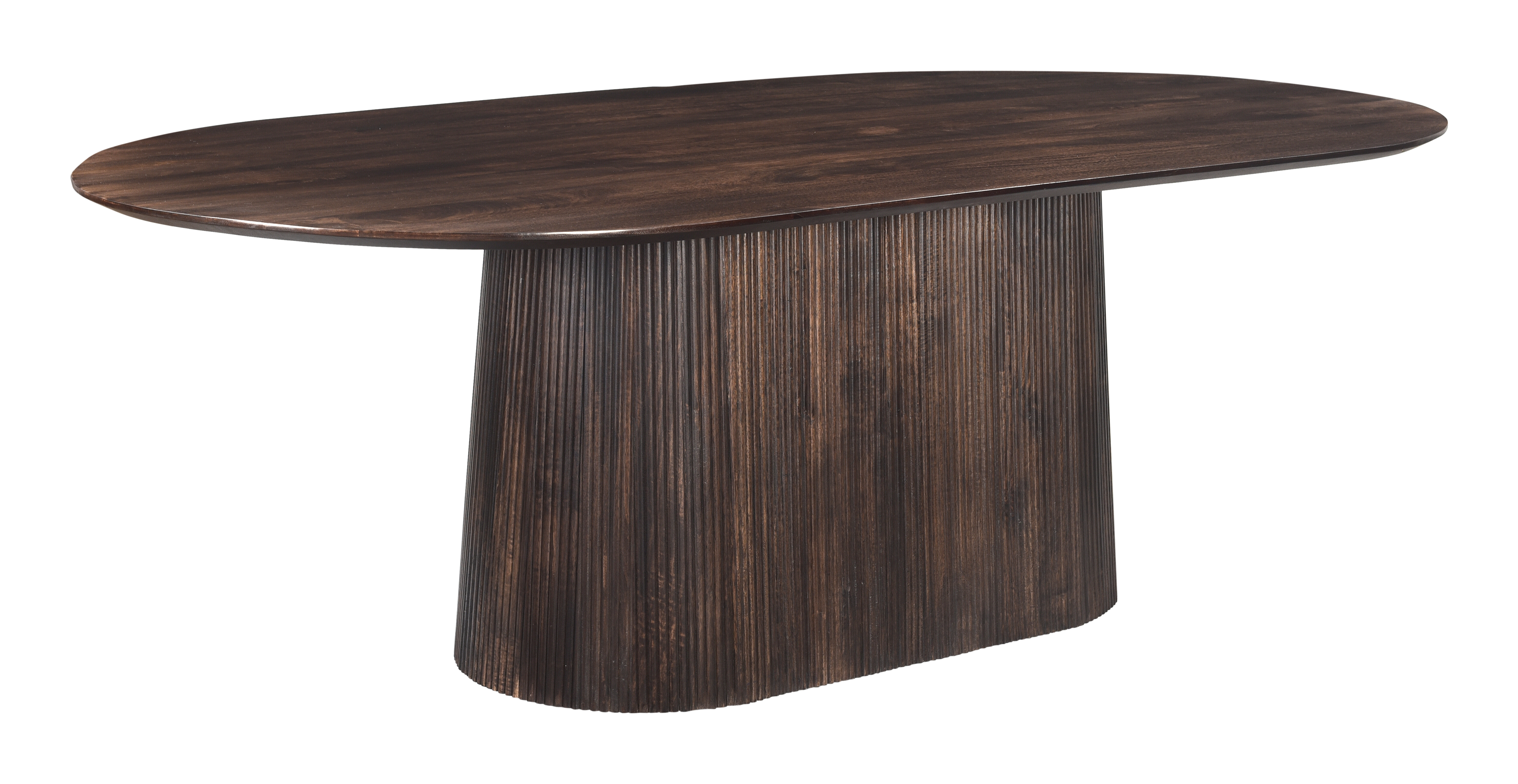 Olav, ovale eettafel walnootkleur