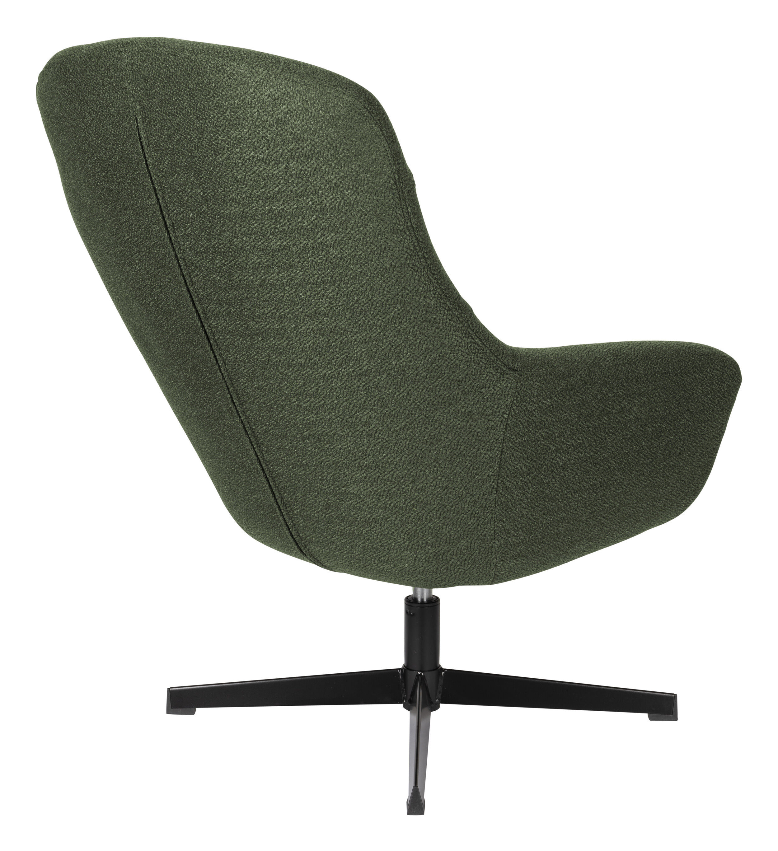 ZILT Draaibare Fauteuil 'Yaki' Bouclé, kleur Groen