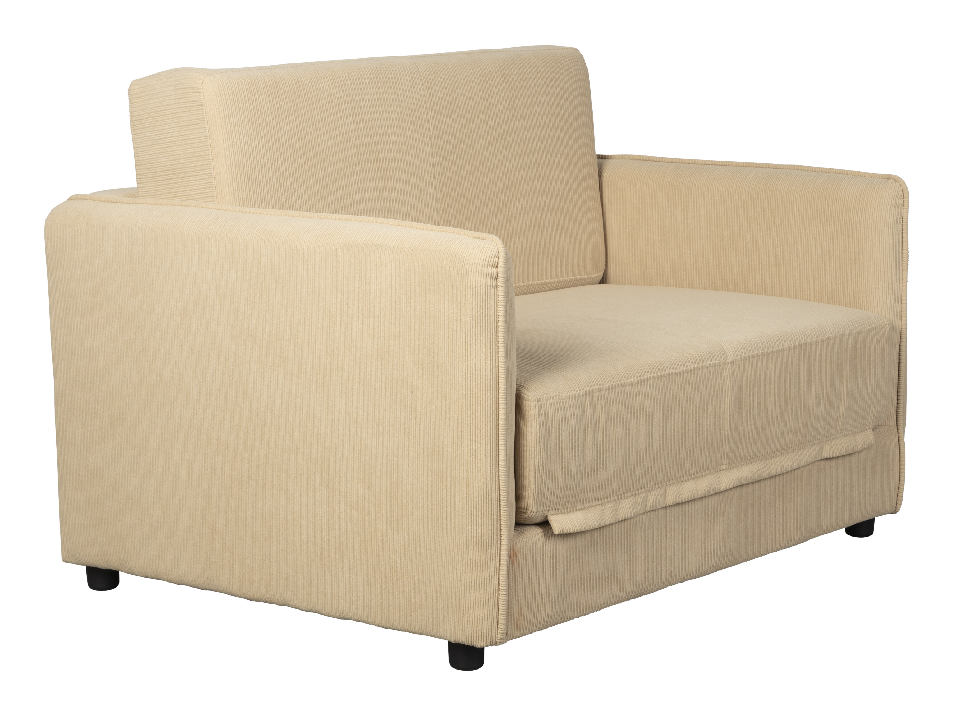 ZILT Loveseat/Sofabed 'Sjaak' Rib, kleur Beige