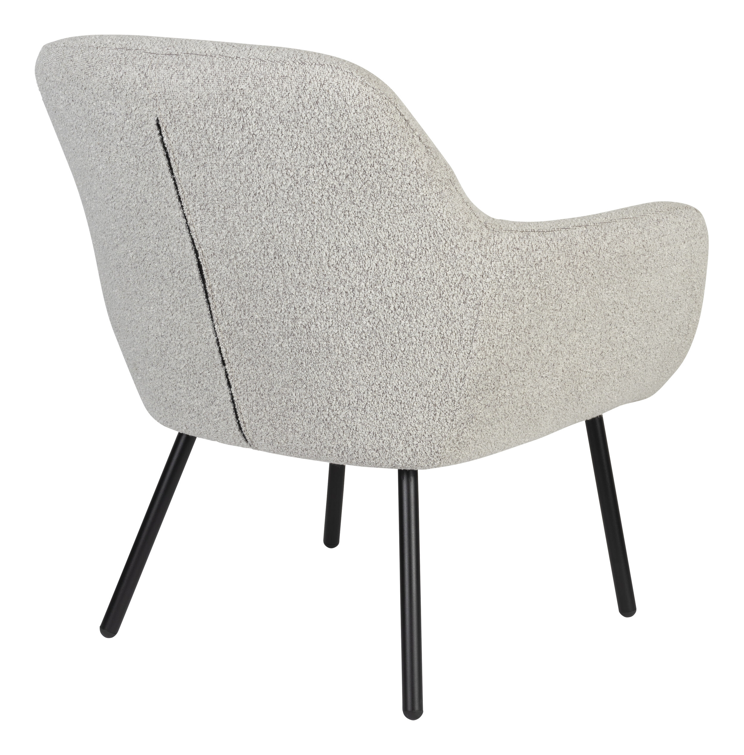 ZILT Fauteuil 'Tristan' Bouclé, kleur Beige