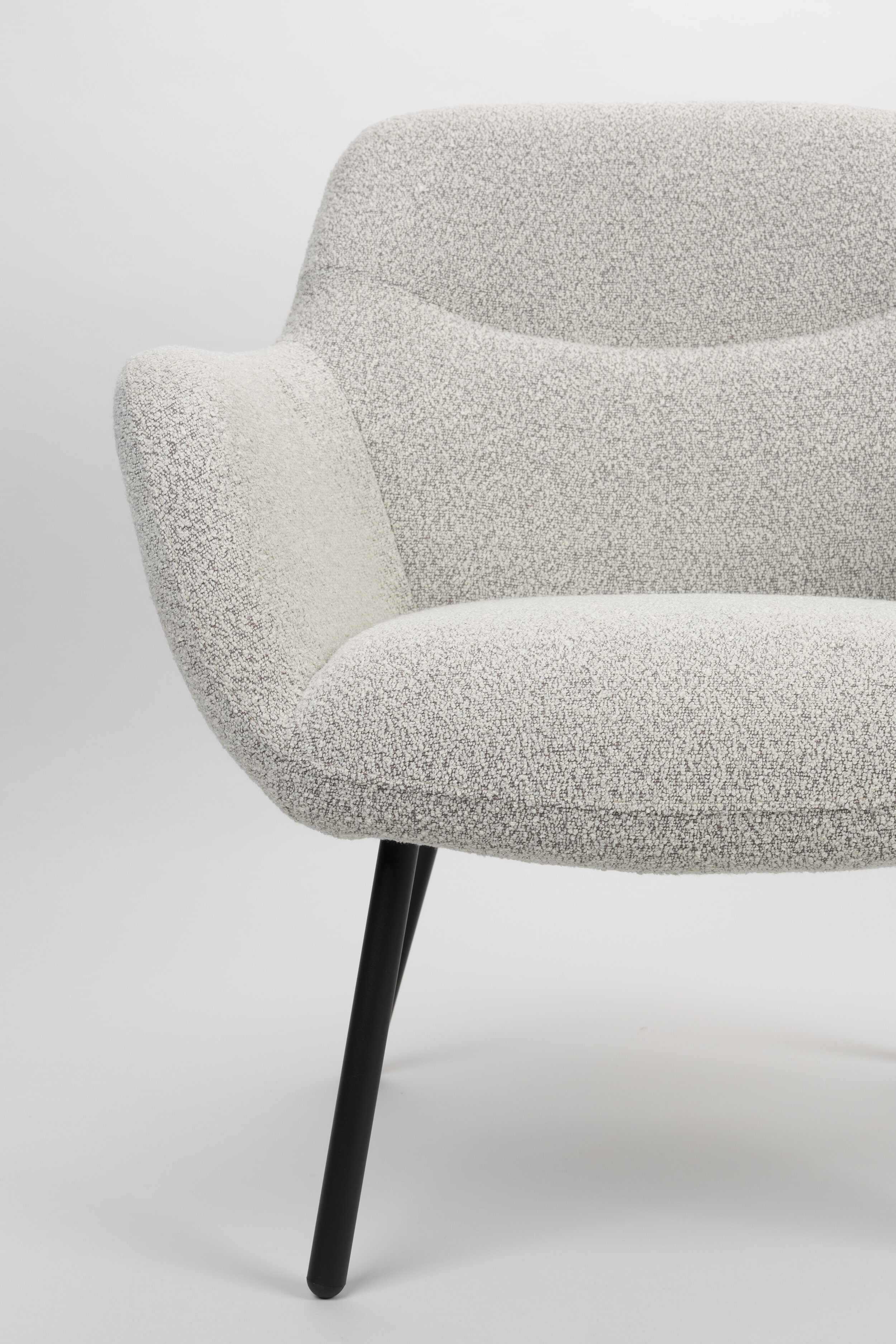 ZILT Fauteuil 'Tristan' Bouclé, kleur Beige