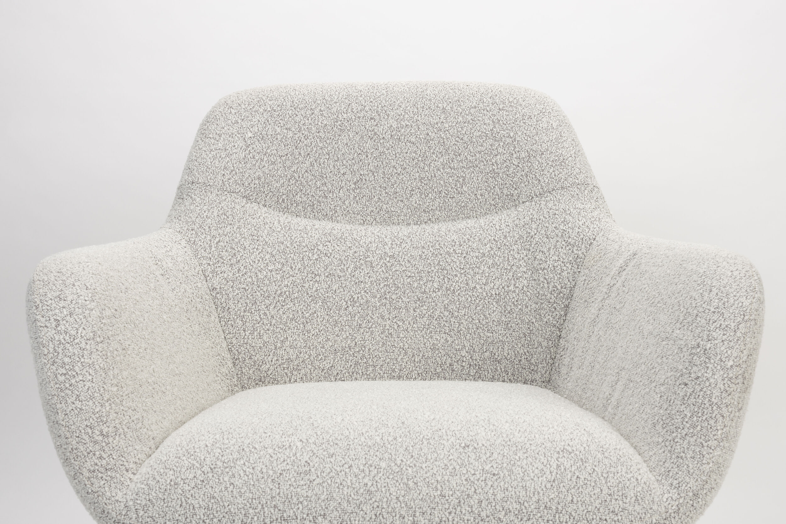 ZILT Fauteuil 'Tristan' Bouclé, kleur Beige