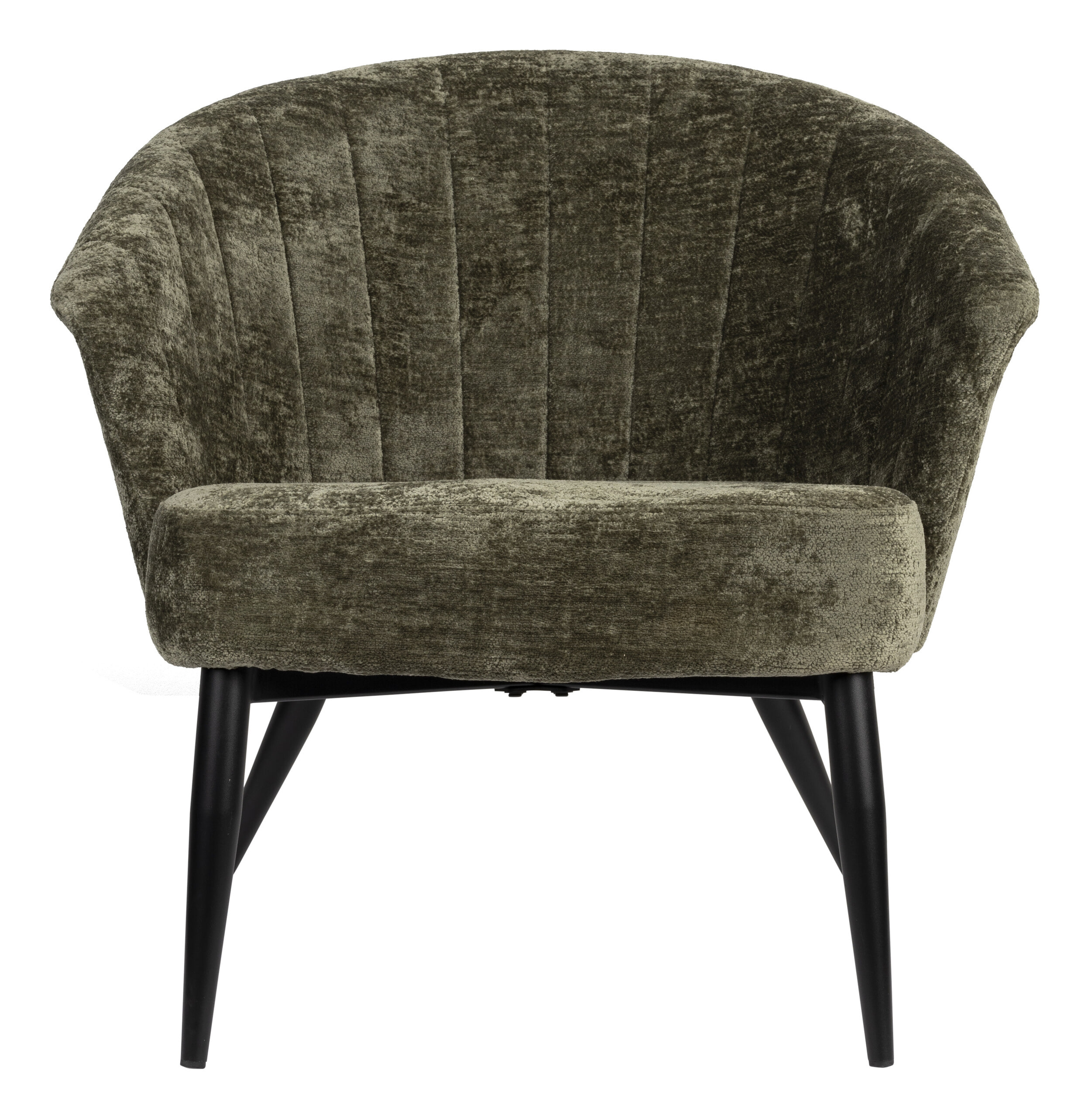 Dutchbone Fauteuil 'Georgia' Chenille, kleur Groen