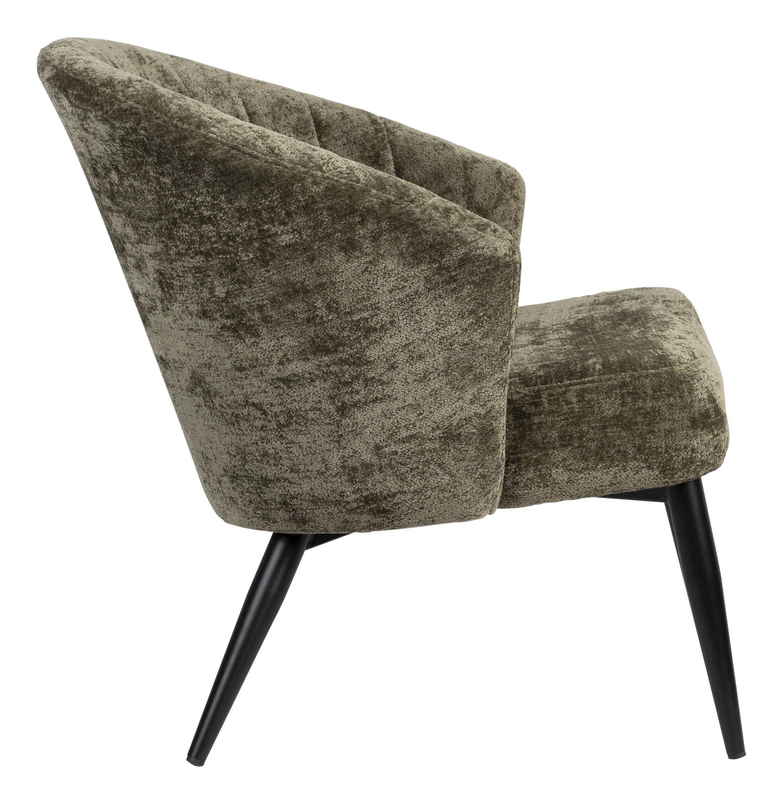 Dutchbone Fauteuil 'Georgia' Chenille, kleur Groen