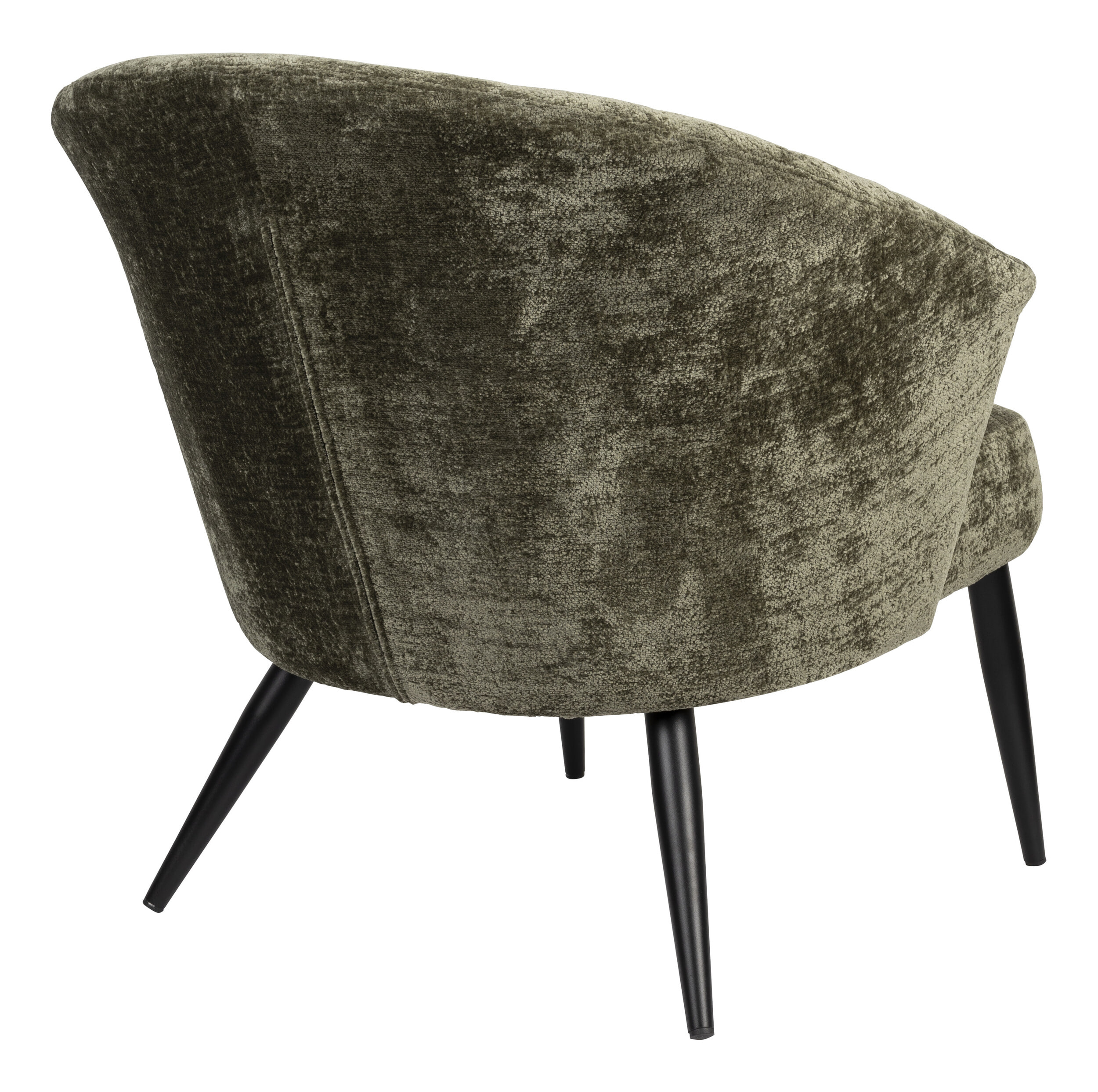 Dutchbone Fauteuil 'Georgia' Chenille, kleur Groen