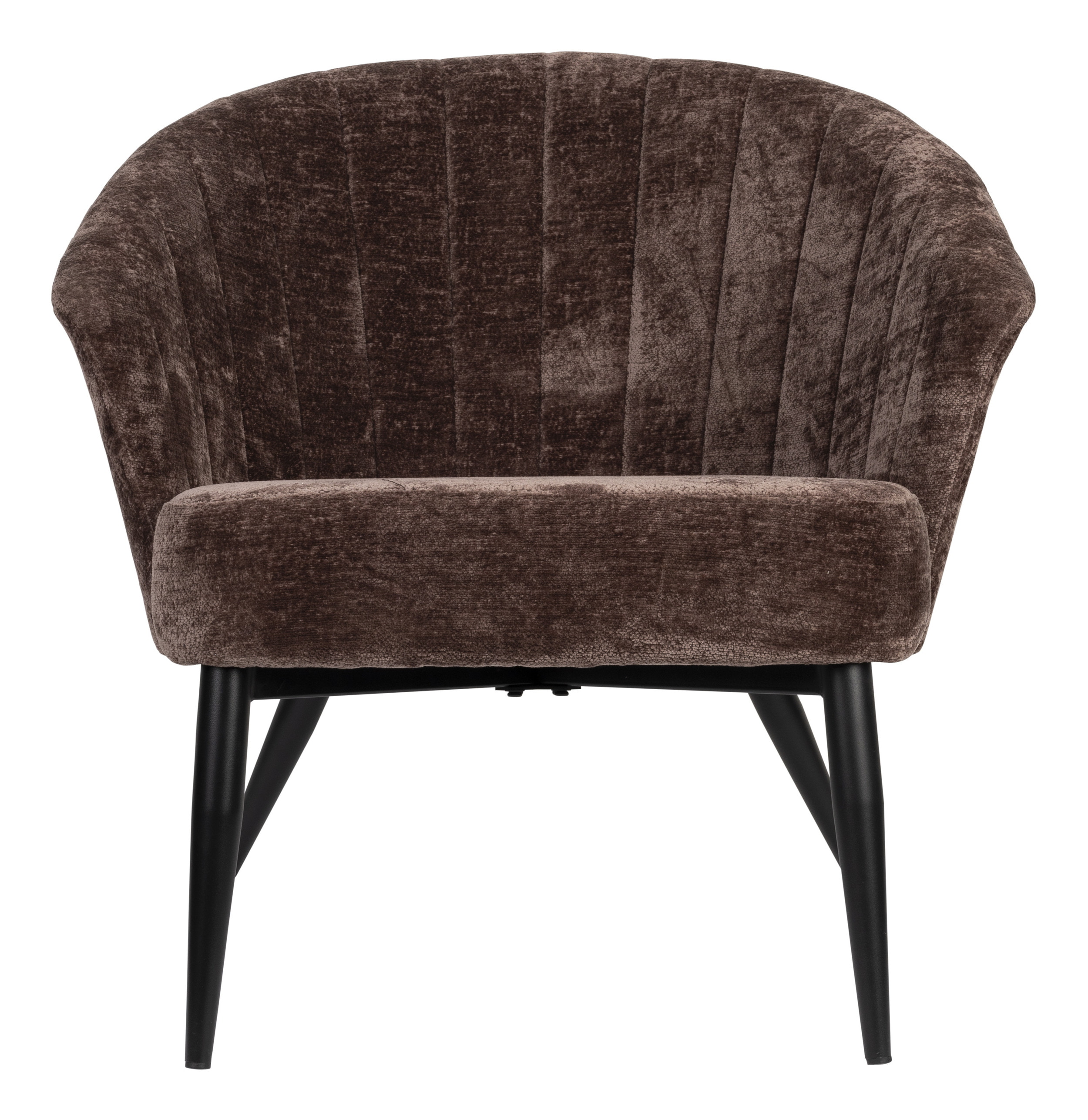 Dutchbone Fauteuil 'Georgia' Chenille, kleur Paars