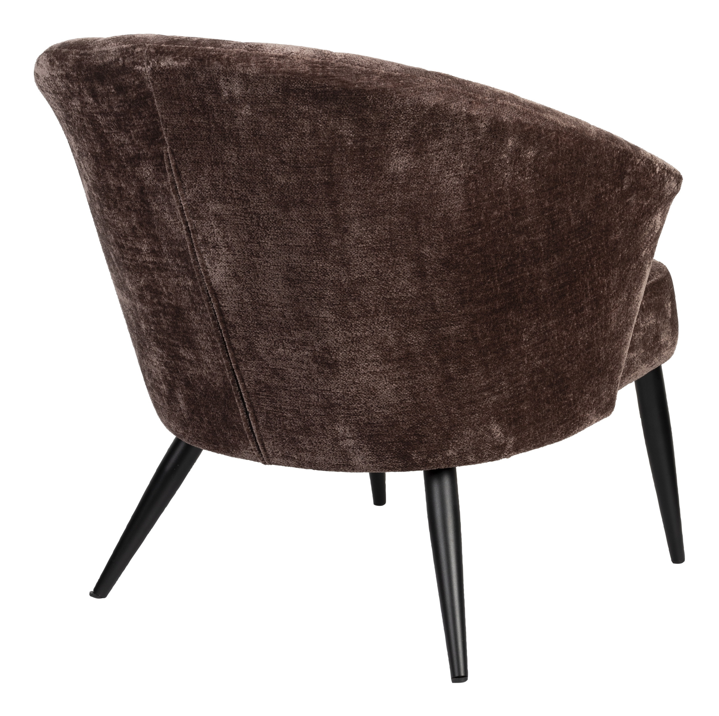 Dutchbone Fauteuil 'Georgia' Chenille, kleur Paars