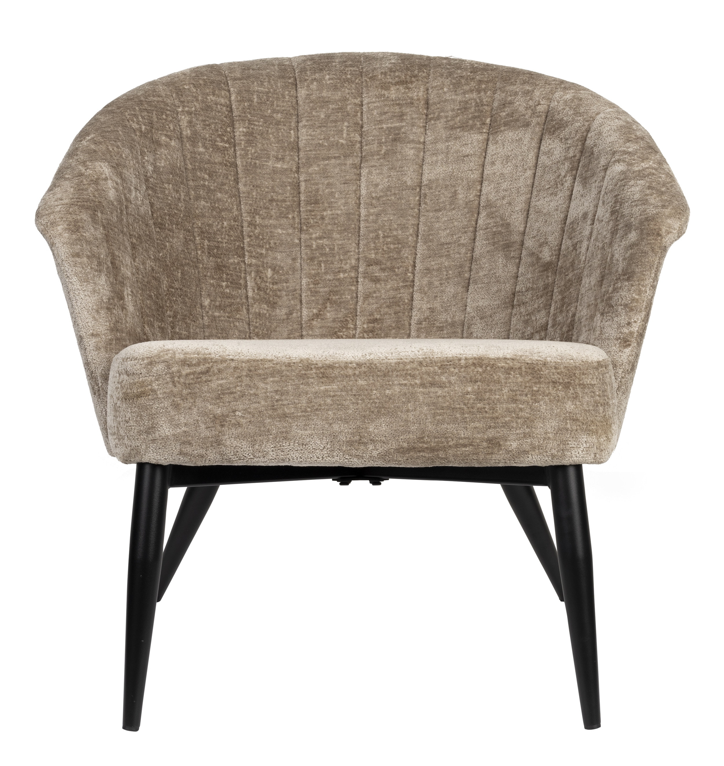 Dutchbone Fauteuil 'Georgia' Chenille, kleur Beige